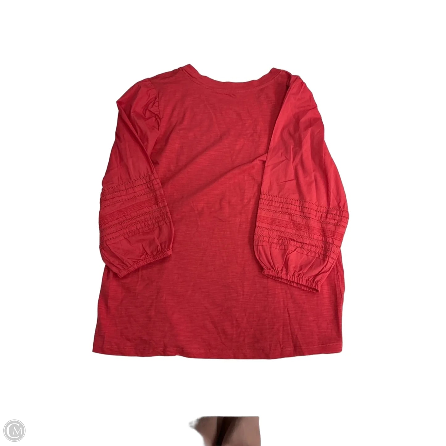 Top 3/4 Sleeve By St Johns Bay In Coral, Size: L