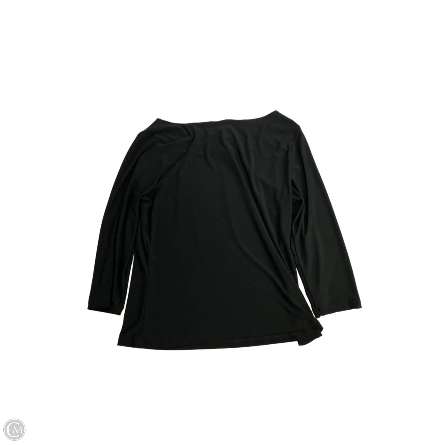 Top 3/4 Sleeve By Jtb In Black, Size: Xl