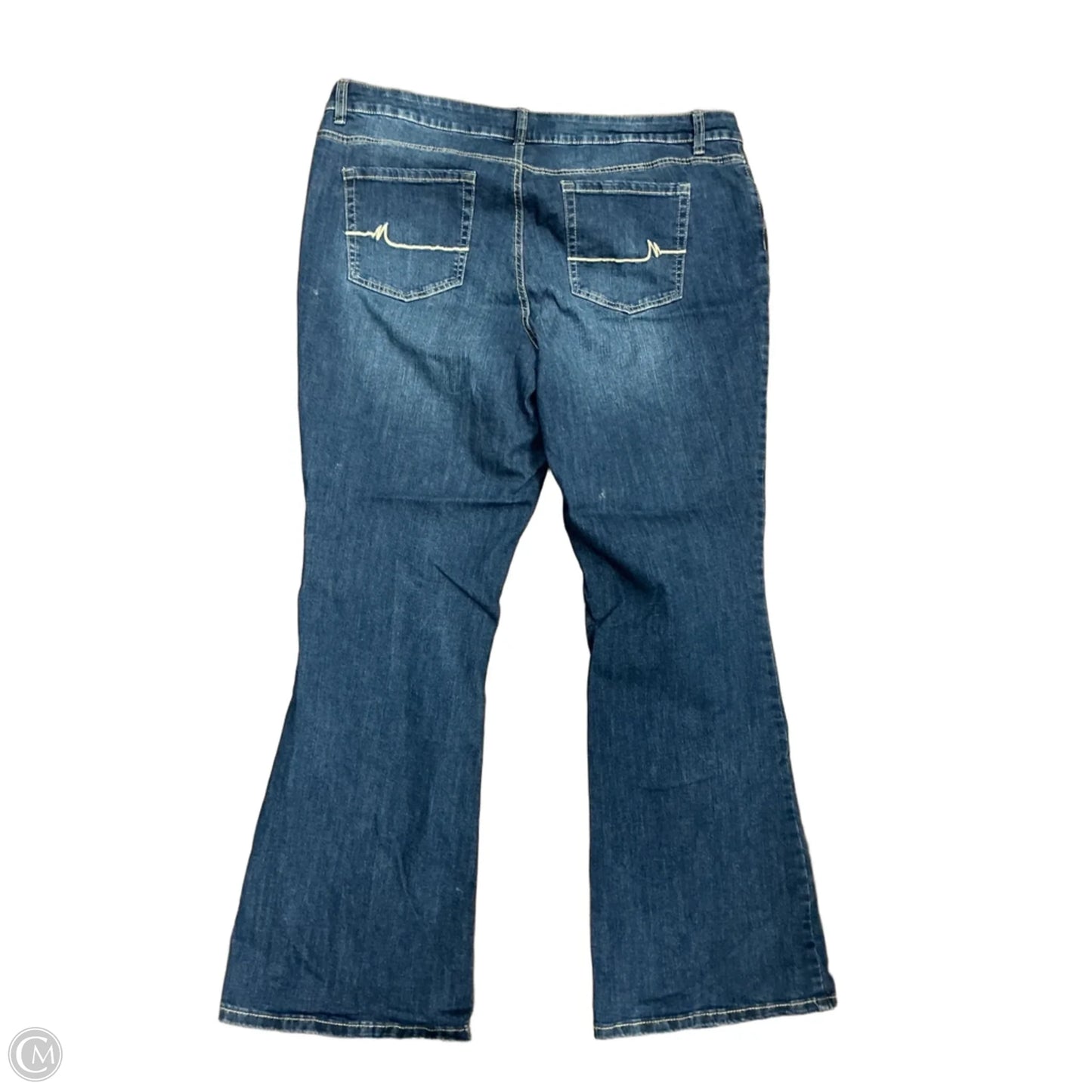 Jeans Flared By Maurices In Blue Denim, Size: 20