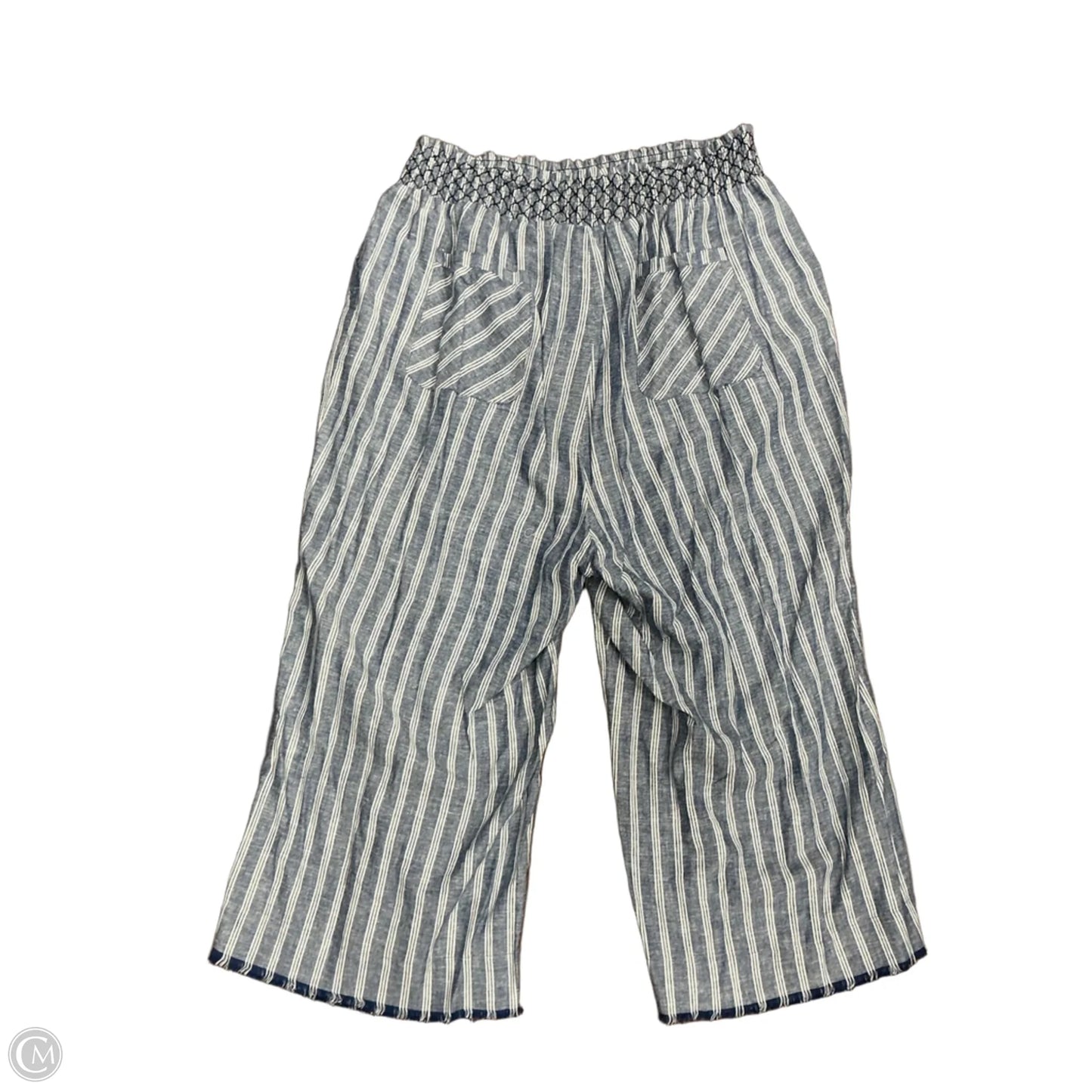 Pants Cropped By Clothes Mentor In Striped Pattern, Size: 22