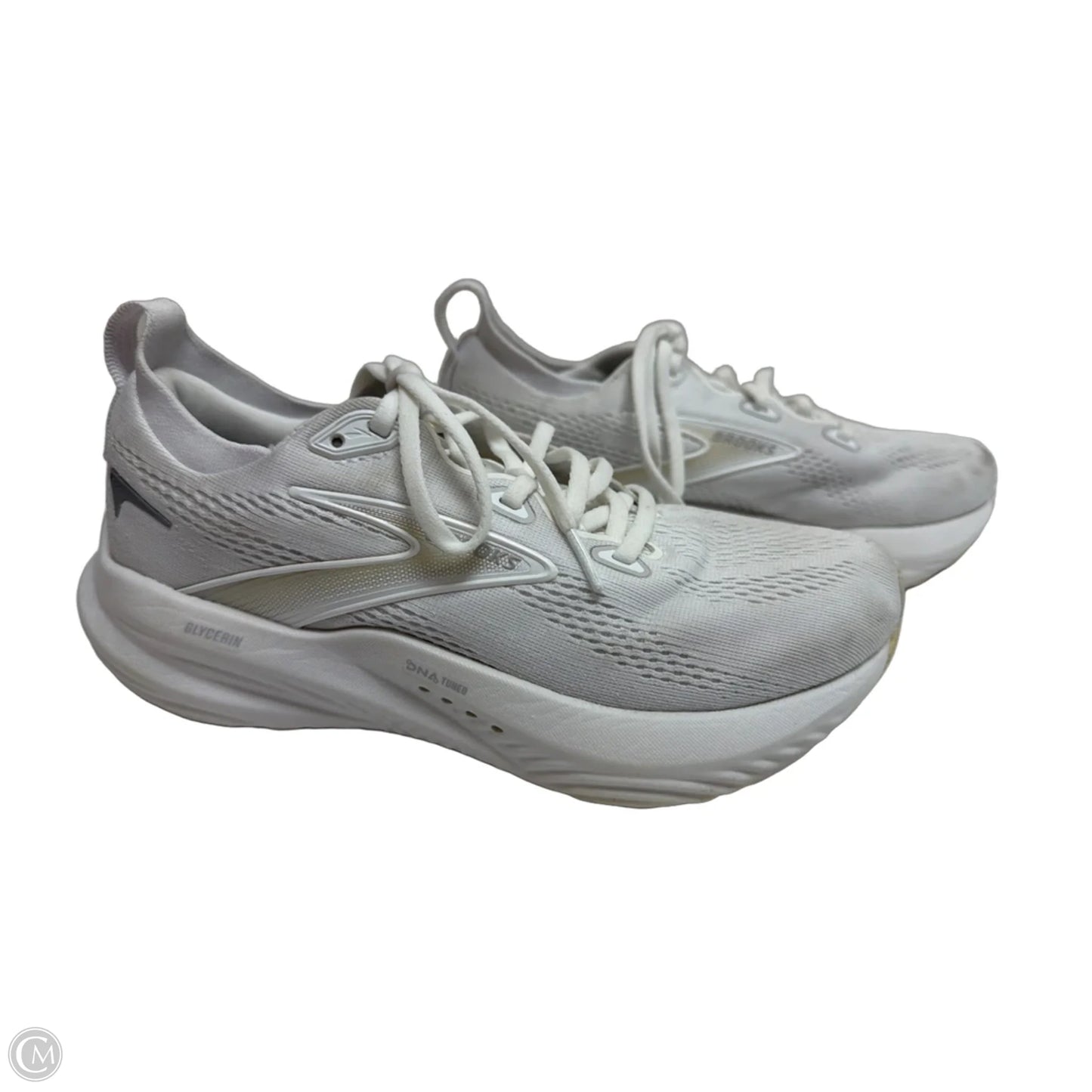 Shoes Athletic By Brooks In White, Size: 7