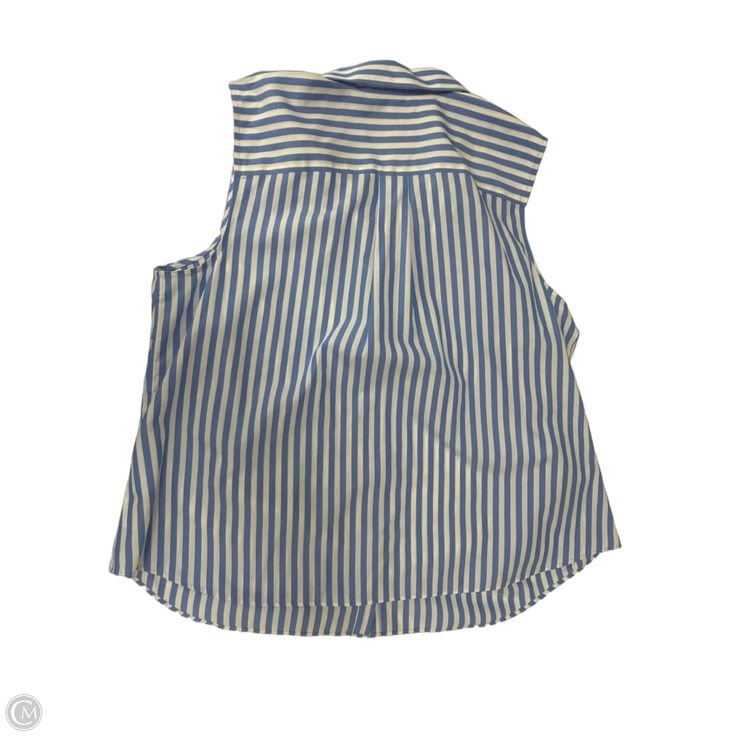 Top Sleeveless By Lands End In Striped Pattern, Size: 1x