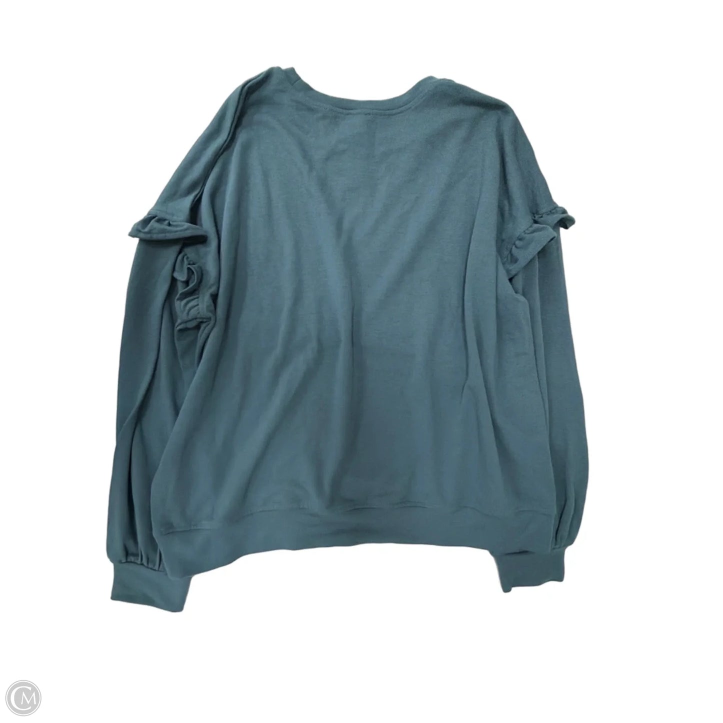 Top Long Sleeve By Lee In Teal, Size: Xl
