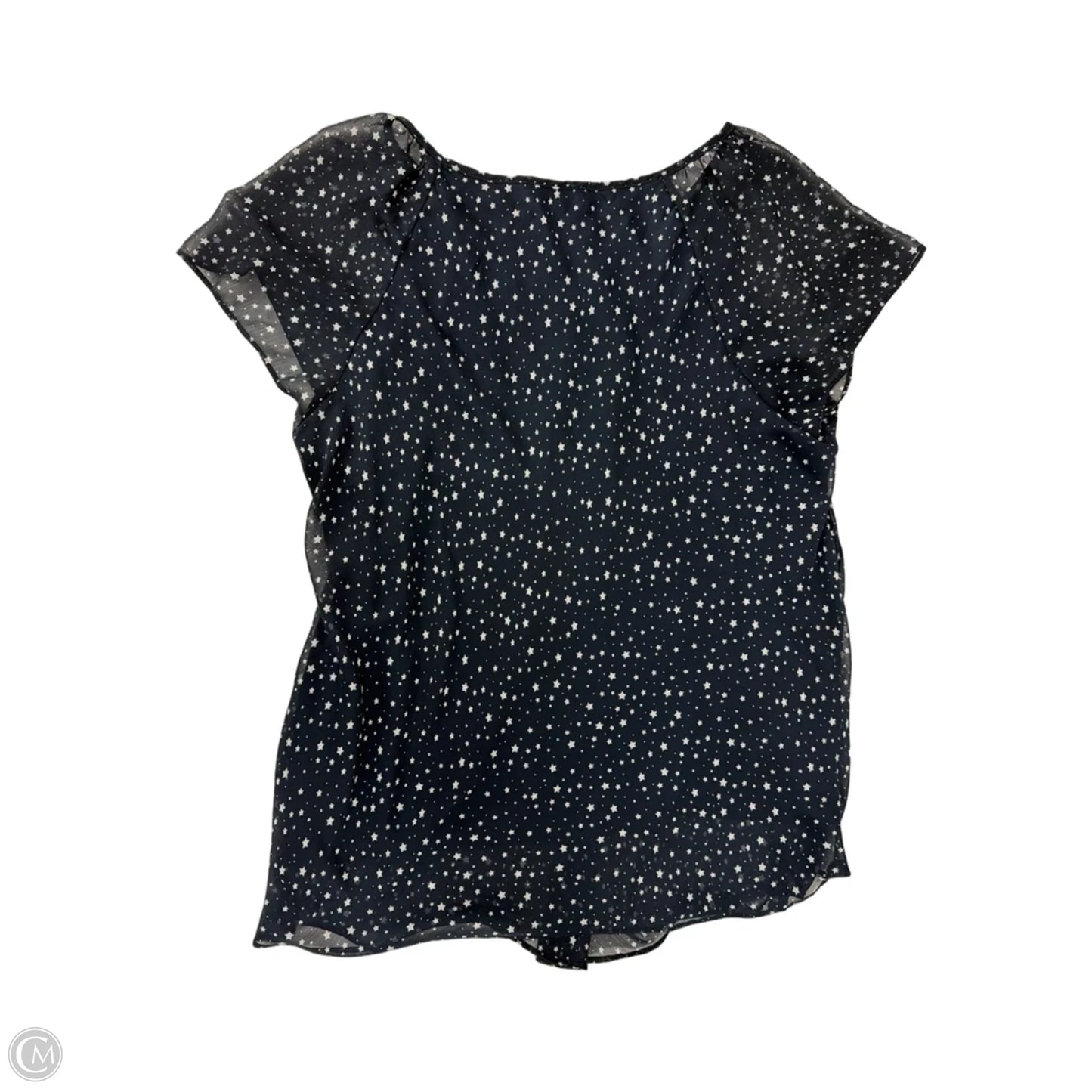 Top Sleeveless By Clothes Mentor In Blue & White, Size: 2x