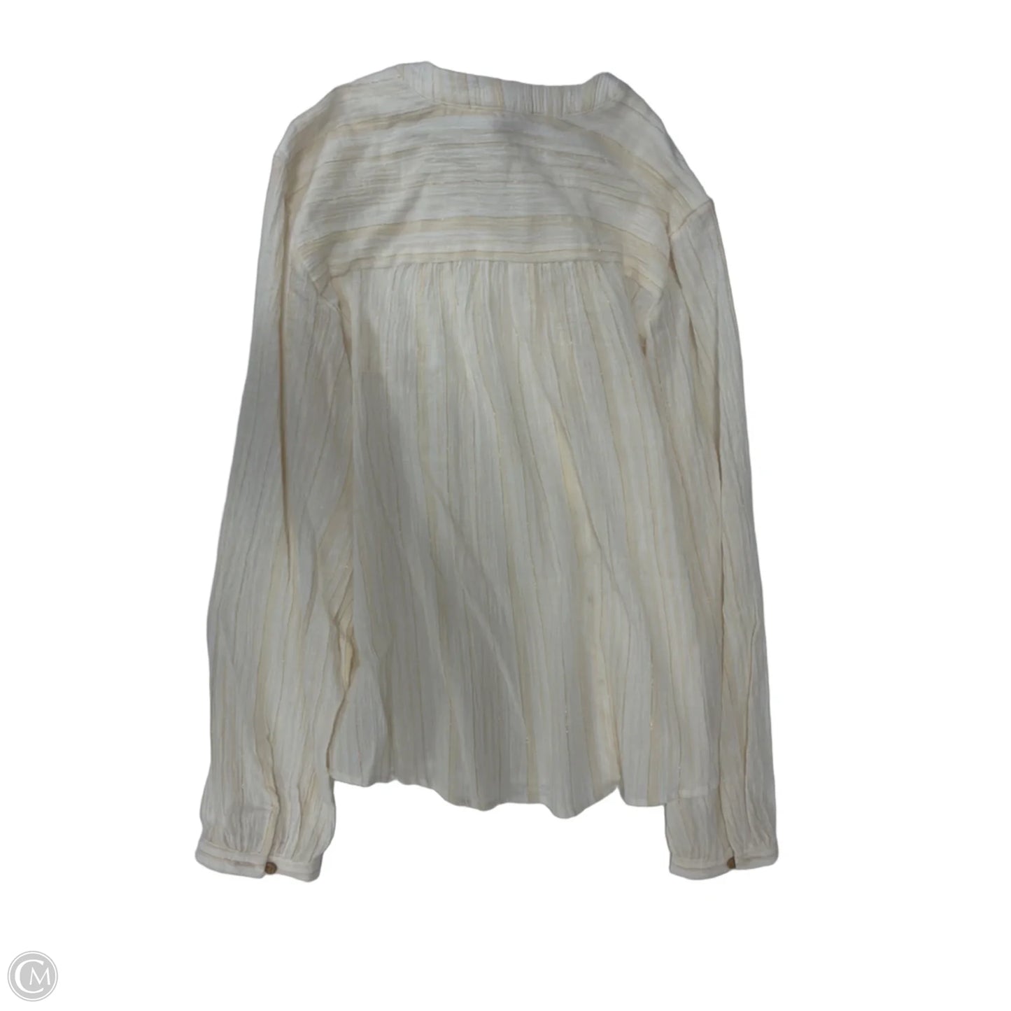 Top Long Sleeve By Falls Creek In Striped Pattern, Size: M