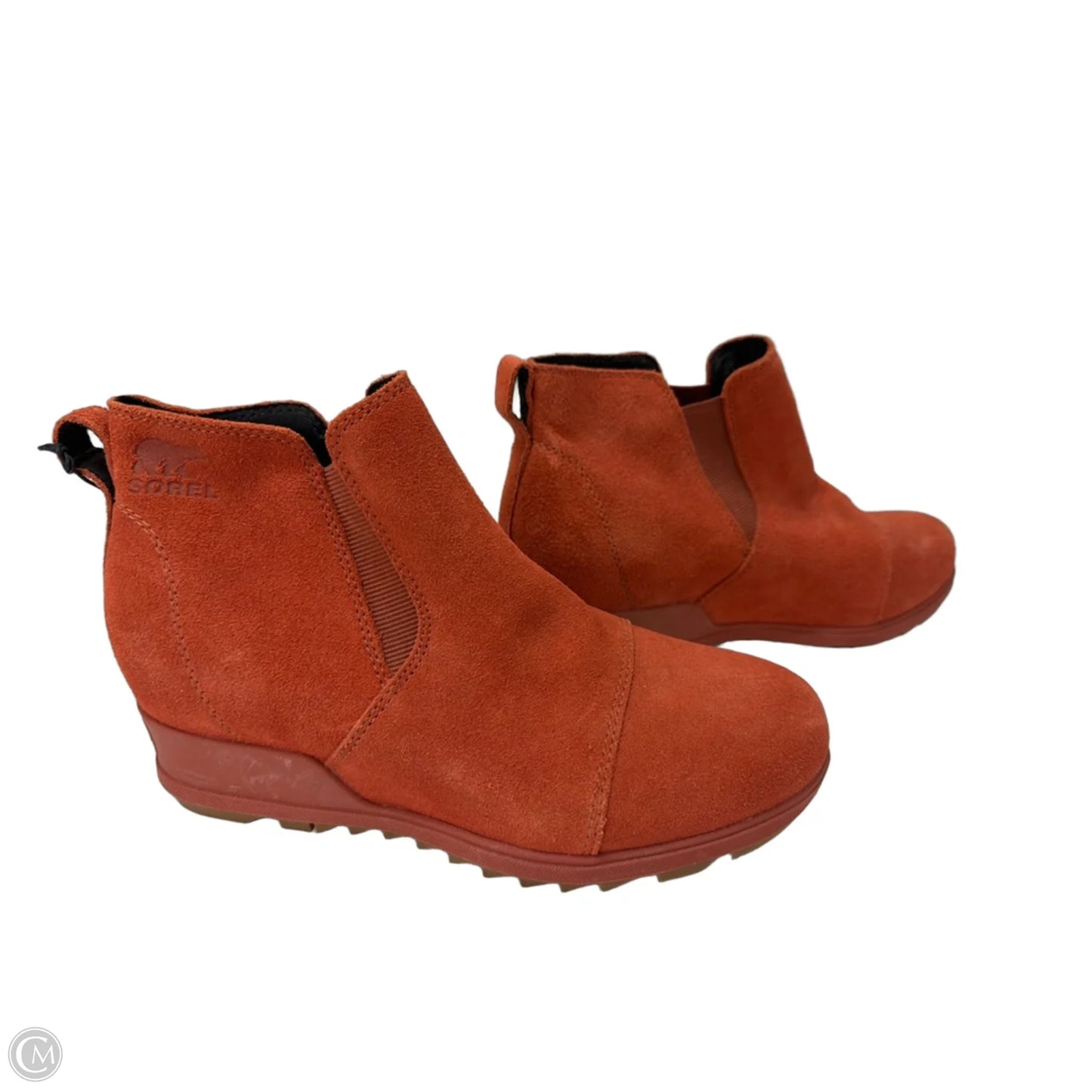 Boots Ankle Heels By Sorel In Orange, Size: 8.5