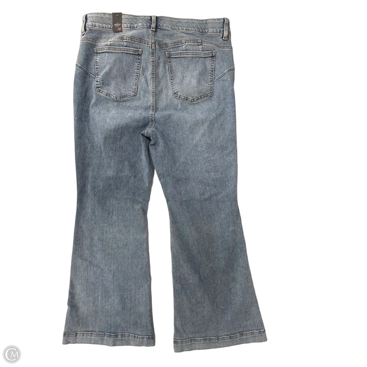 Jeans Flared By Torrid In Blue Denim, Size: 18