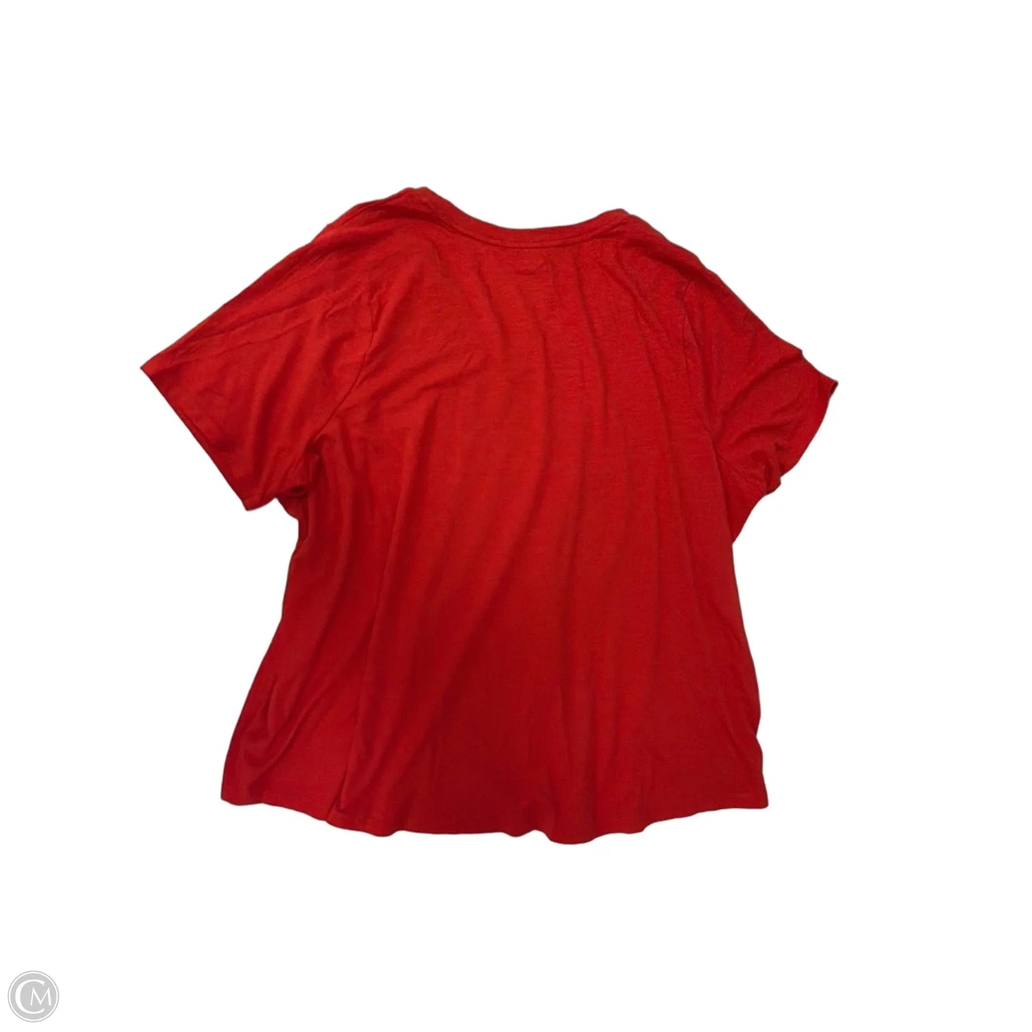 Top Short Sleeve Basic By Terra & Sky In Red, Size: 2x