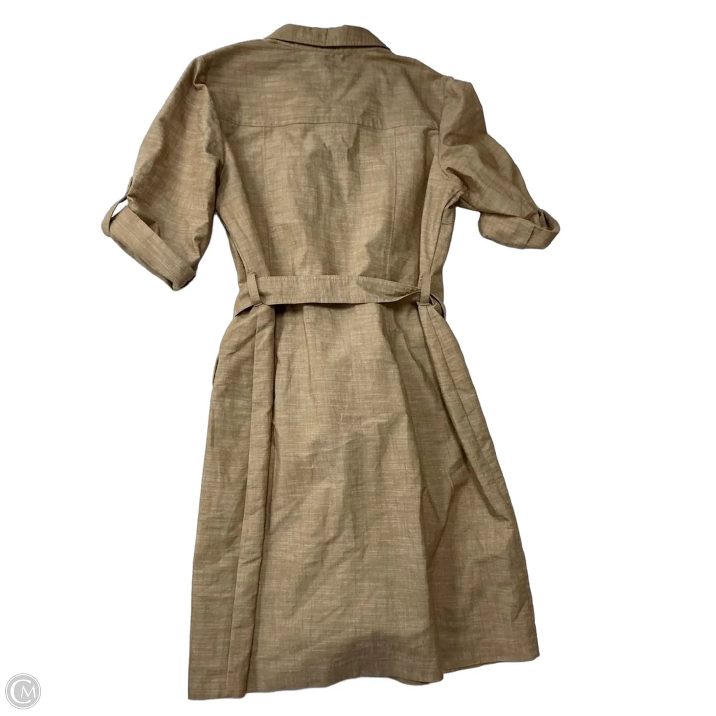 Dress Casual Midi By Sharagano In Tan, Size: Xl
