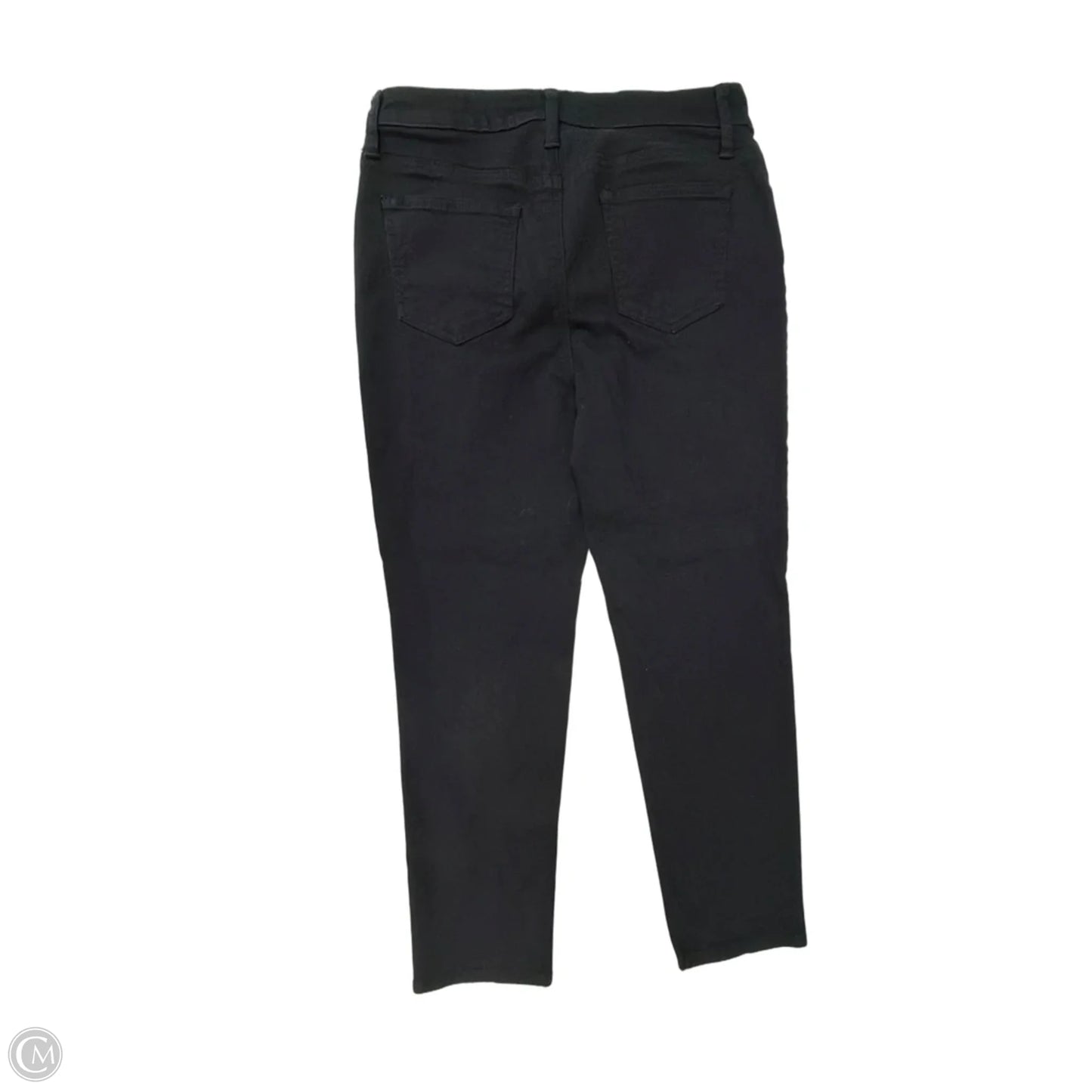 Jeans Straight By Chicos In Black Denim, Size: 8