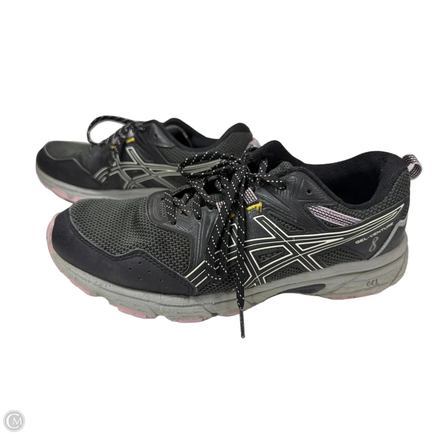 Shoes Athletic By Asics In Black & Grey, Size: 10