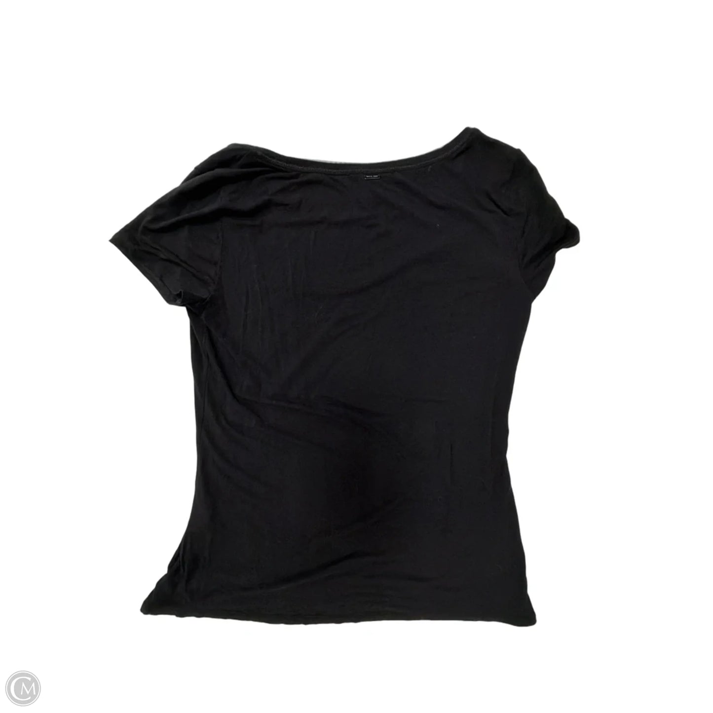 Top Short Sleeve Basic By White House Black Market In Black, Size: S