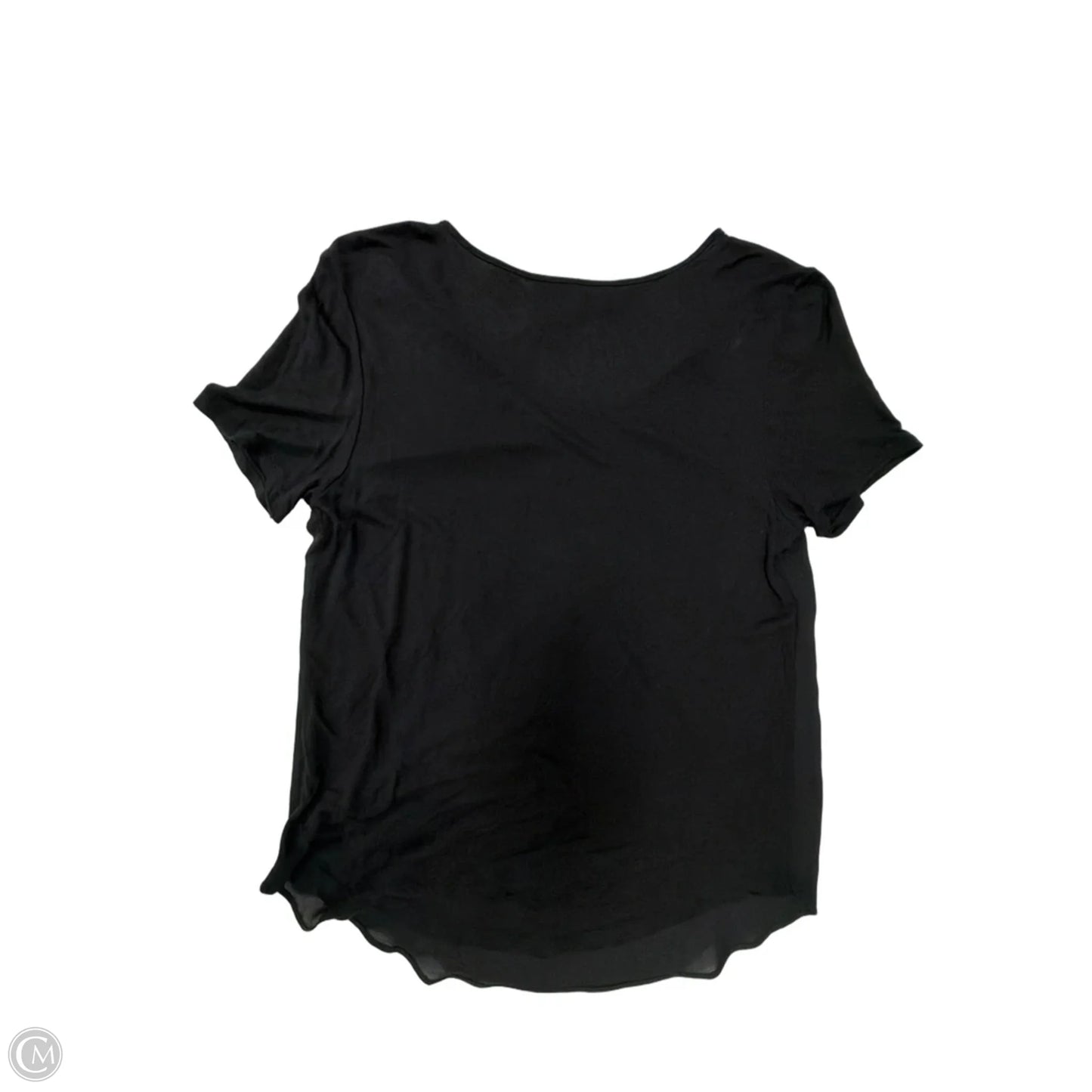 Top Short Sleeve By Loft In Black, Size: S