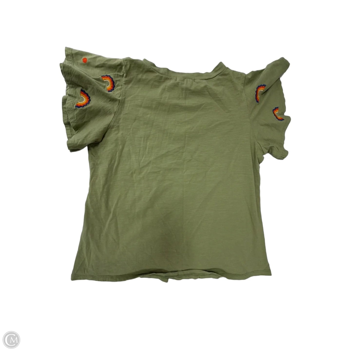 Top Short Sleeve By Thml In Green, Size: L