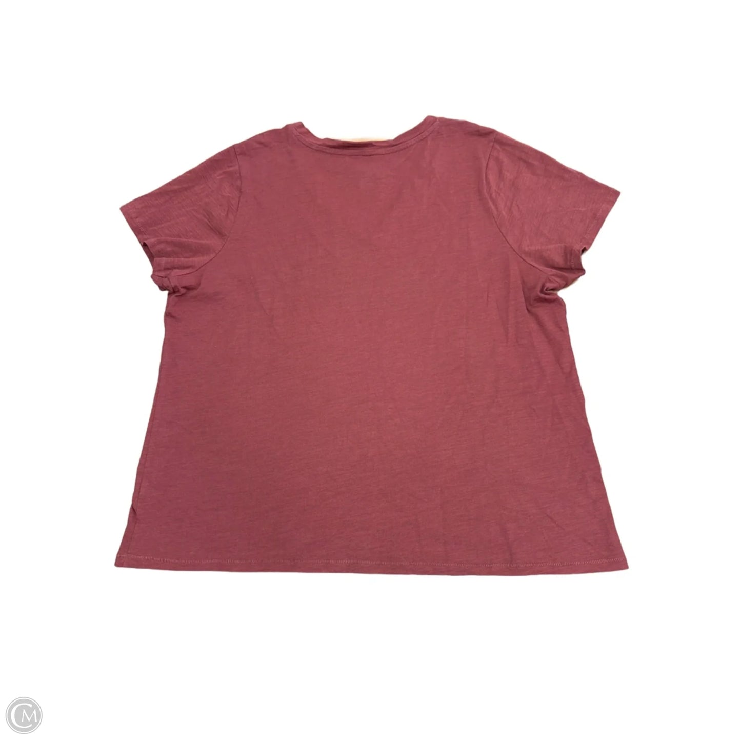 Top Short Sleeve Basic By Sonoma In Orange, Size: 1x