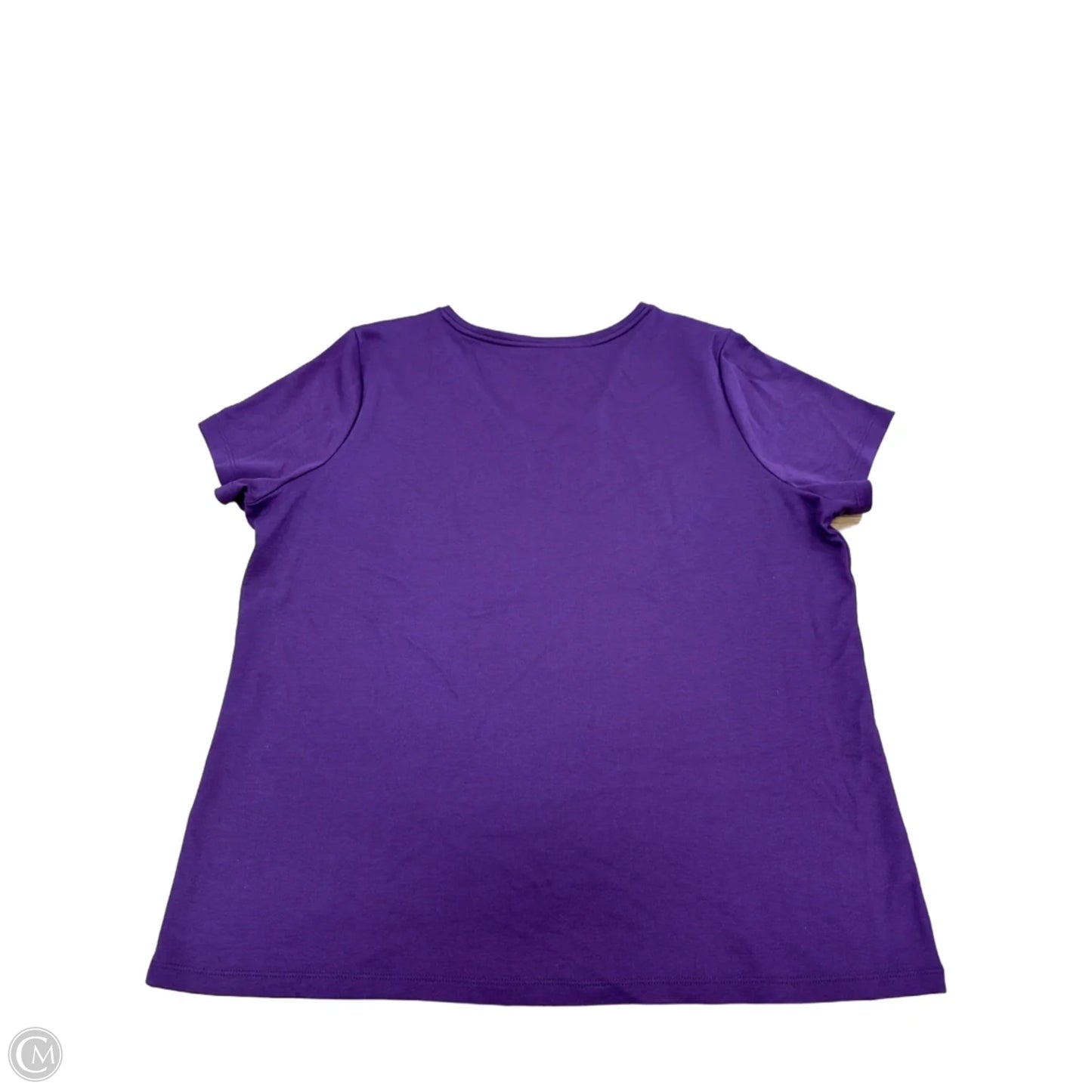 Top Short Sleeve Basic By L.l. Bean In Purple, Size: Xlp