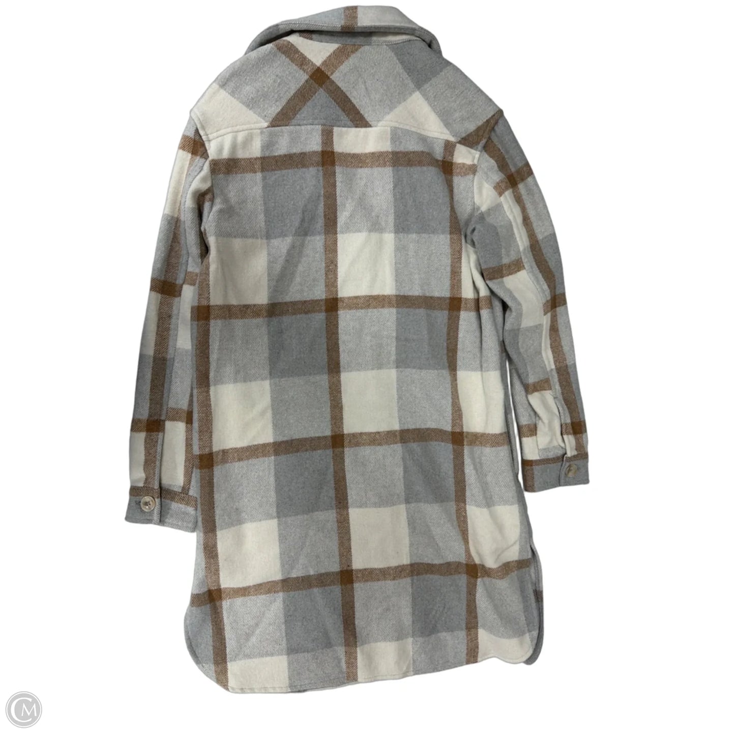 Jacket Shirt By Clothes Mentor In Plaid Pattern, Size: Sp