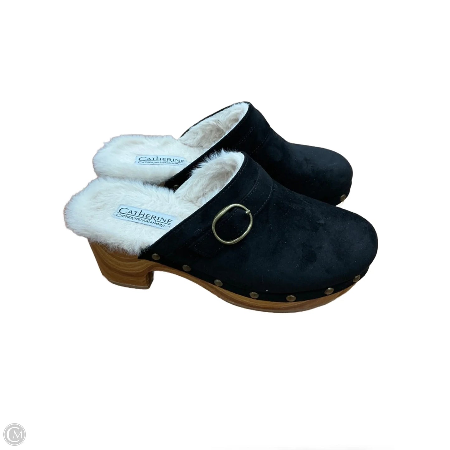 Shoes Heels Wedge By Catherines In Black, Size: 7