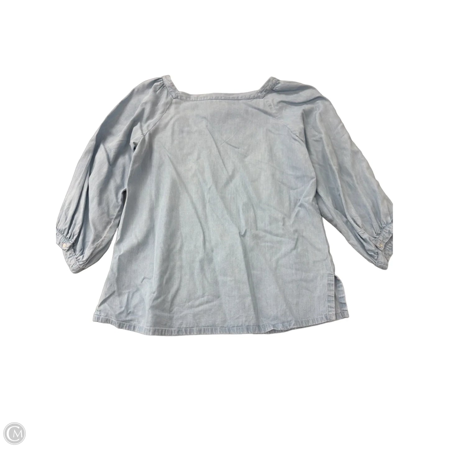 Top Long Sleeve By Loft In Blue, Size: S