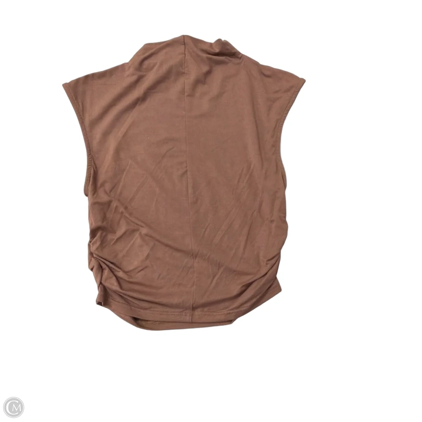 Top Sleeveless By Clothes Mentor In Brown, Size: M