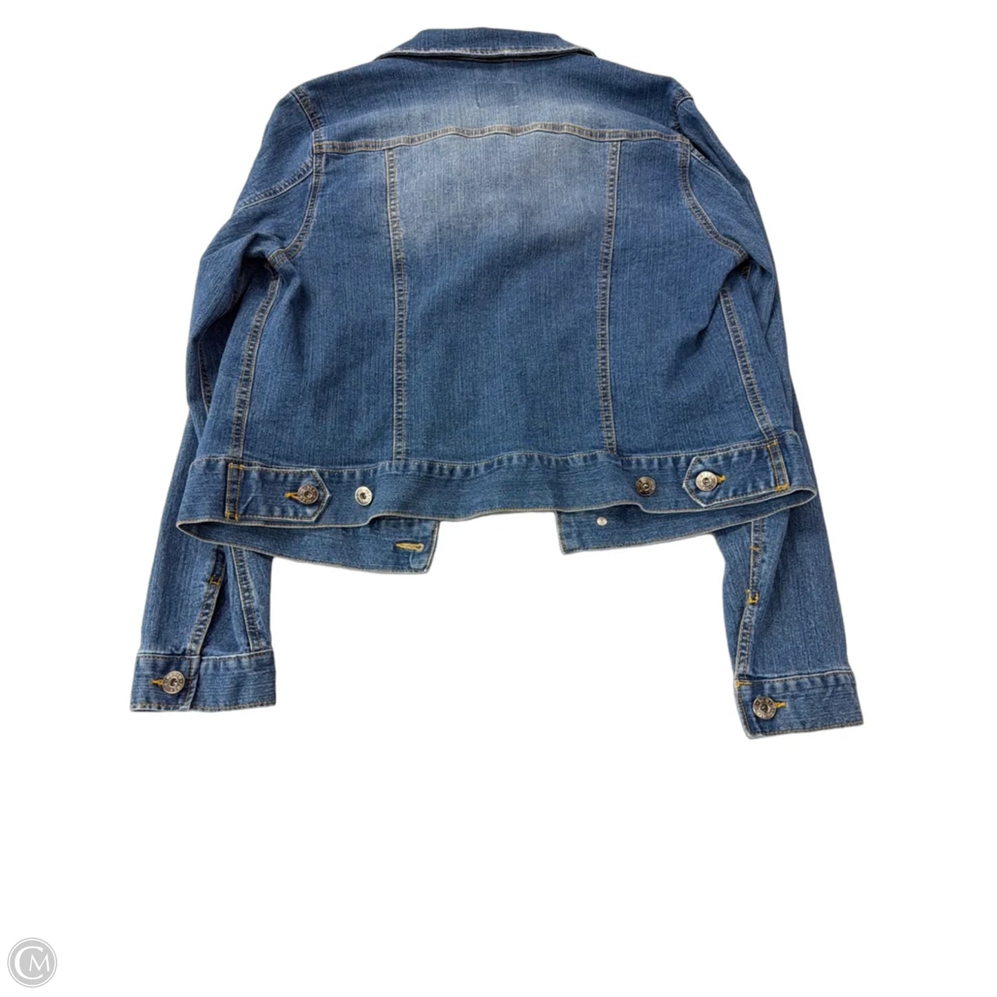 Jacket Denim By Love Tree In Blue Denim, Size: L