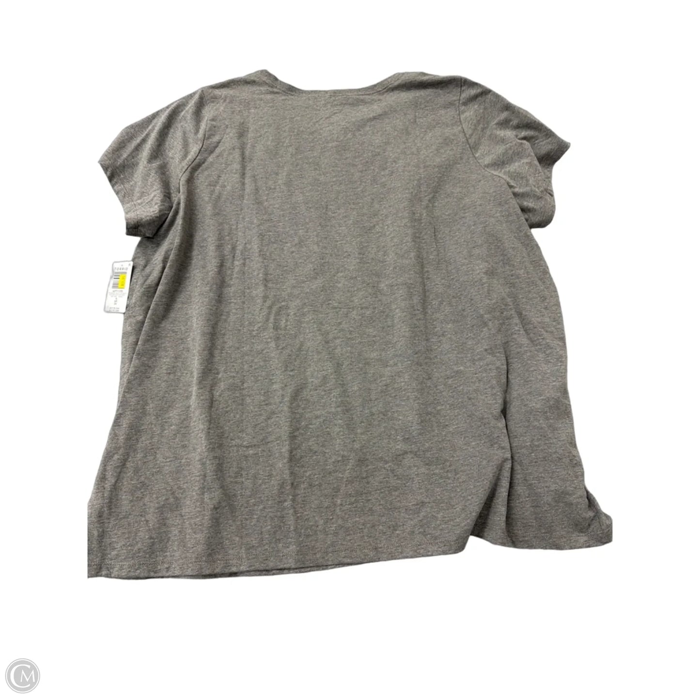 Top Short Sleeve By Torrid In Grey, Size: 4x
