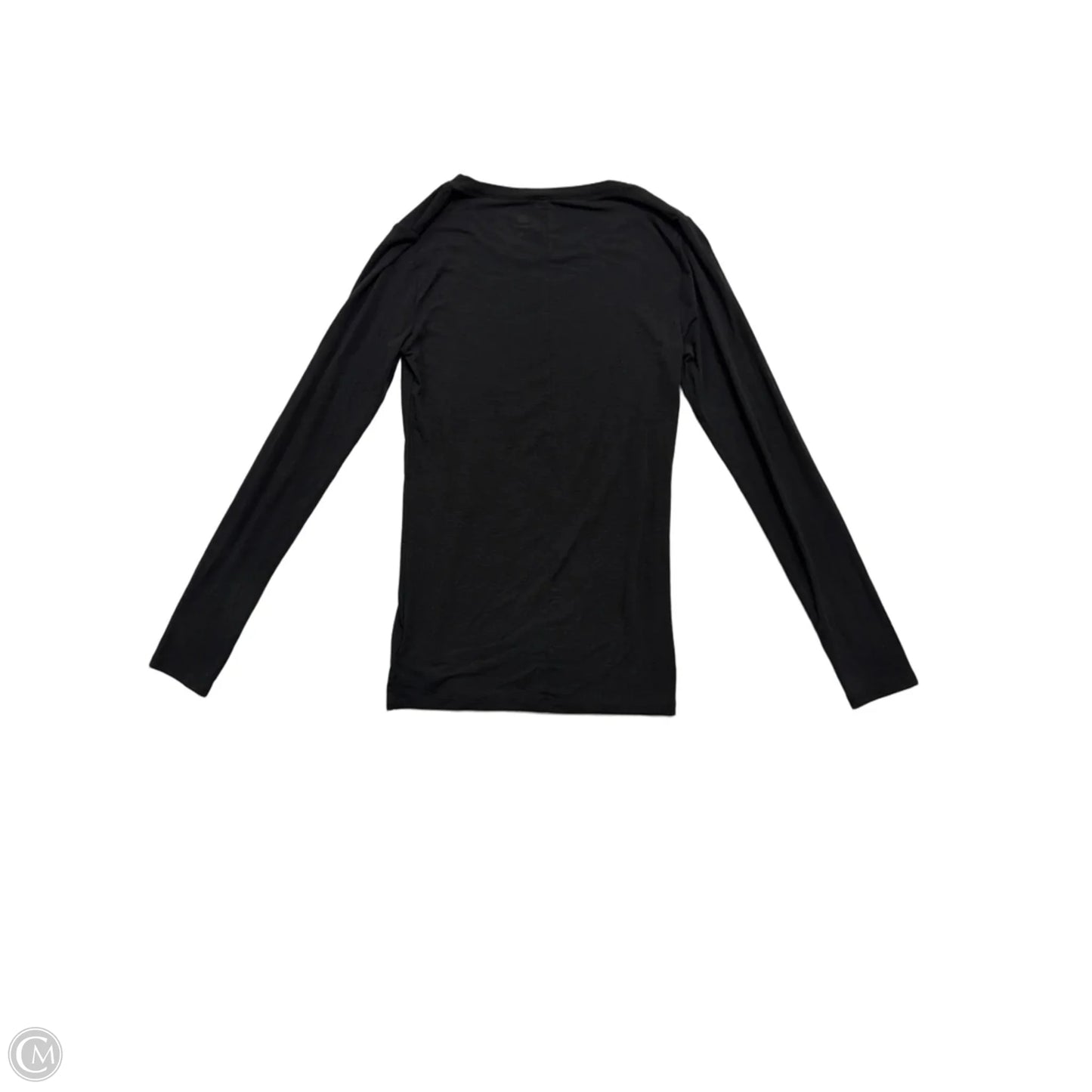 Top Long Sleeve Basic By Gap In Black, Size: S