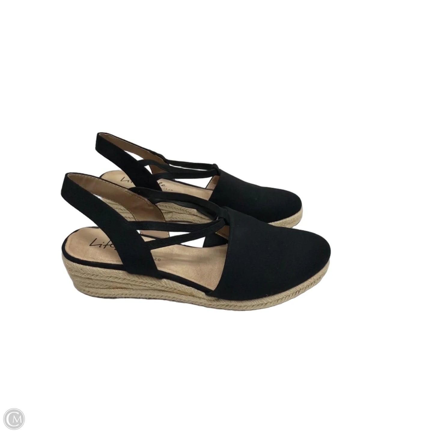 Sandals Heels Stiletto By Life Stride In Black, Size: 9.5