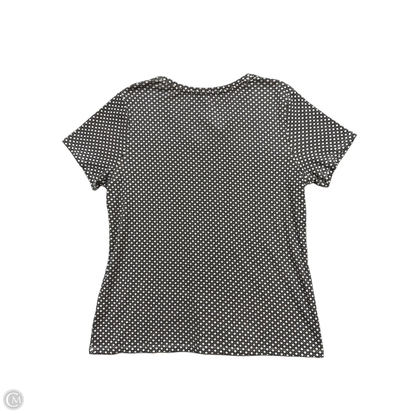 Top Short Sleeve By Croft And Barrow In Polkadot Pattern, Size: L