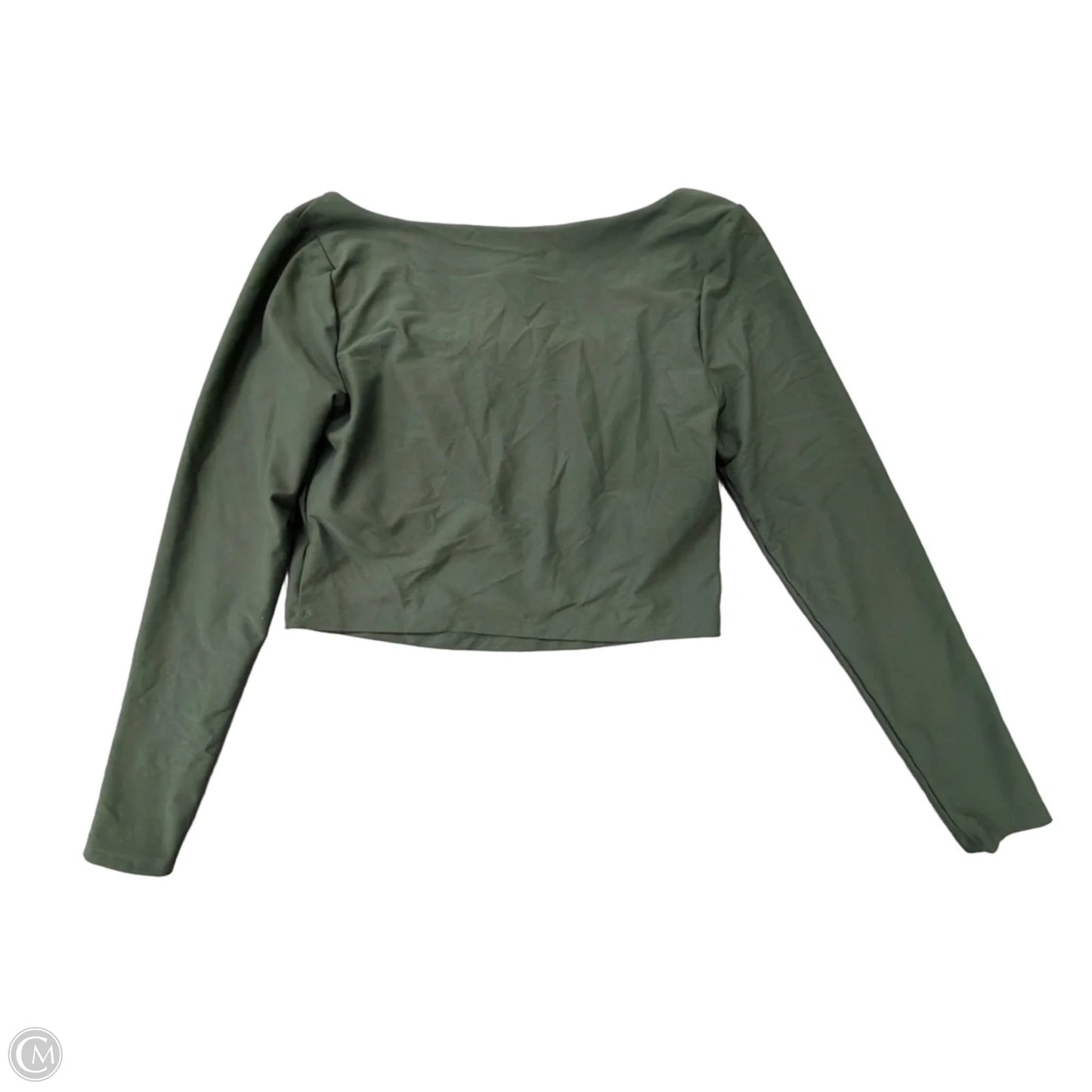 Athletic Top Long Sleeve Crewneck By Old Navy In Green, Size: L
