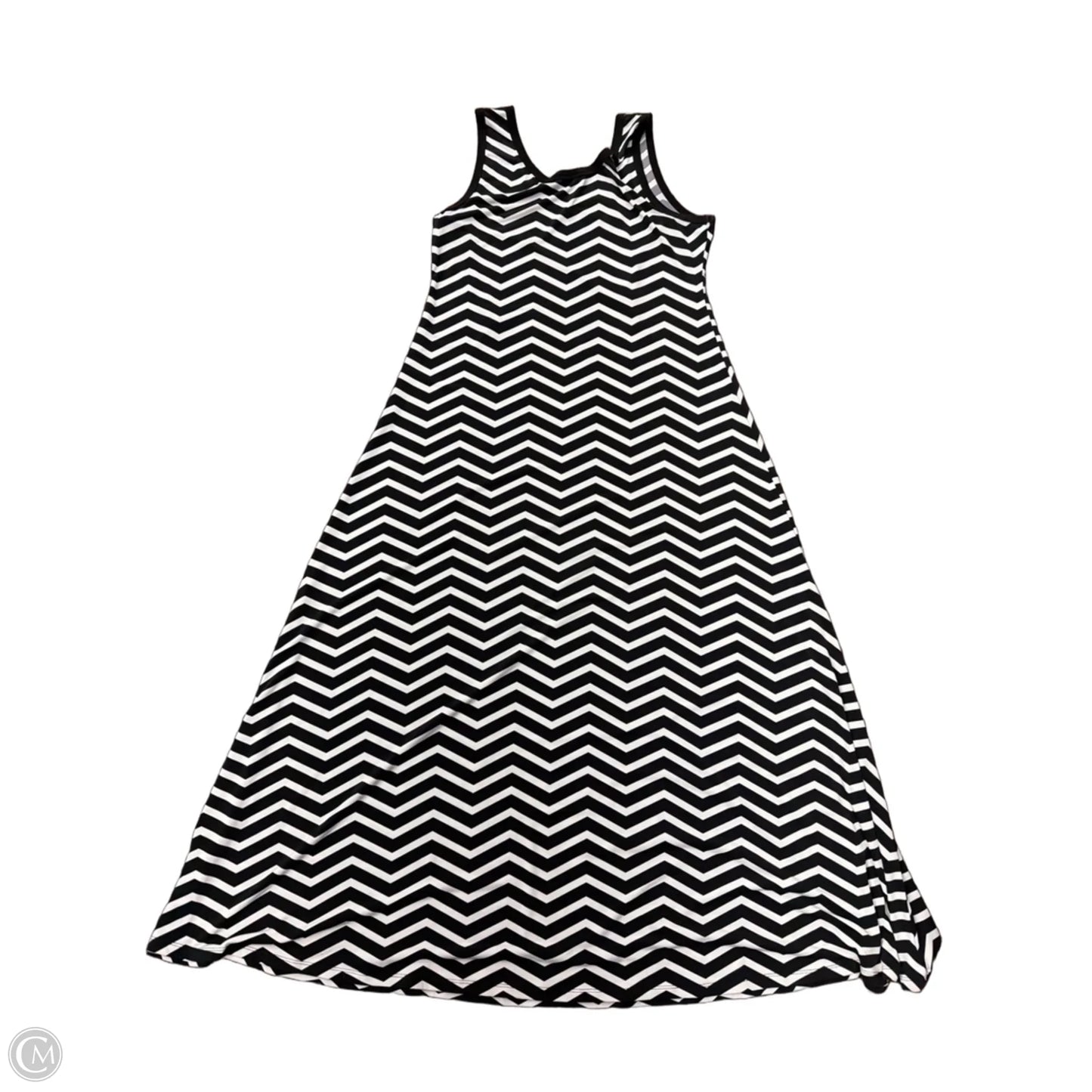 Dress Casual Maxi By Calvin Klein In Striped Pattern, Size: Xl