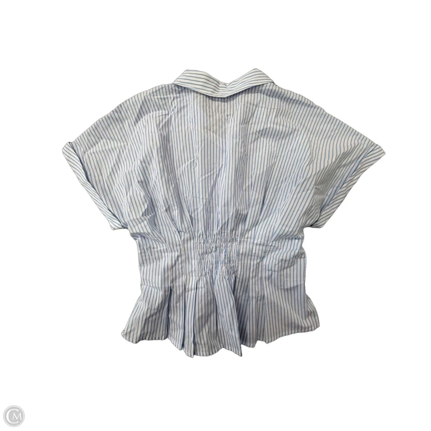Top Short Sleeve By Cece In Striped Pattern, Size: S