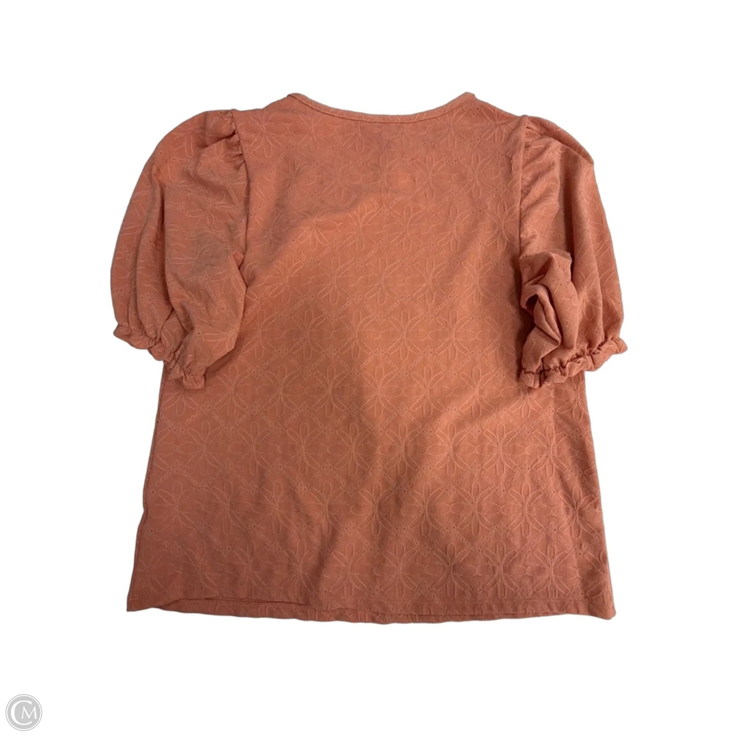 Top Short Sleeve By Lc Lauren Conrad In Coral, Size: S