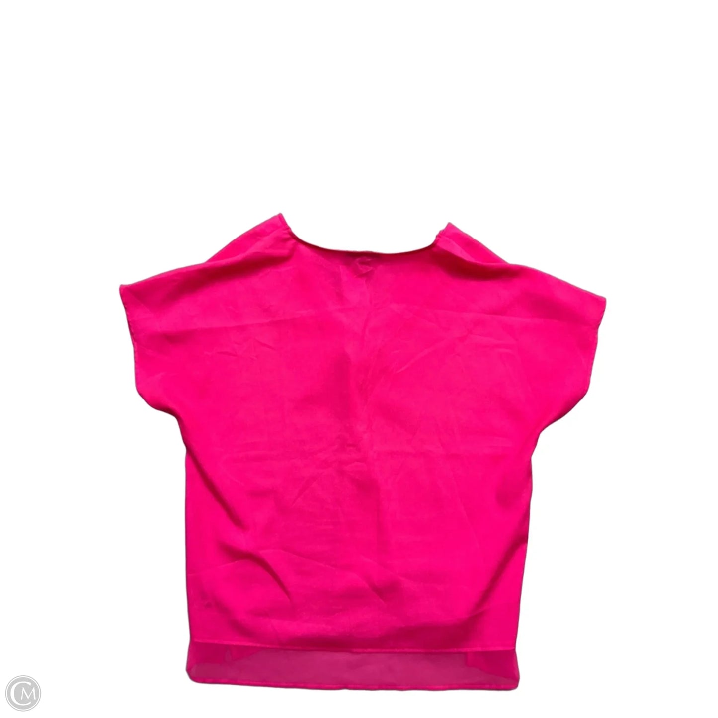 Top Short Sleeve By Dkny In Pink, Size: M