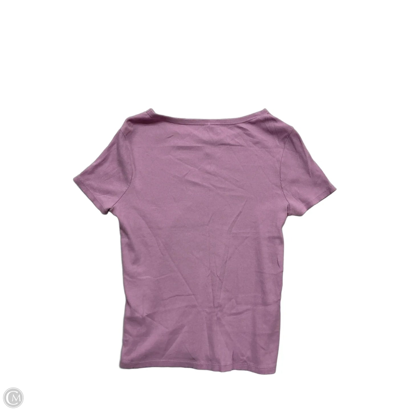 Top Short Sleeve By Time And Tru In Purple, Size: L