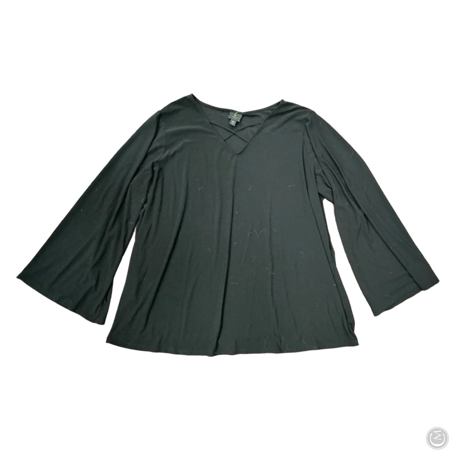 Top Long Sleeve By Worthington In Black, Size: 2x