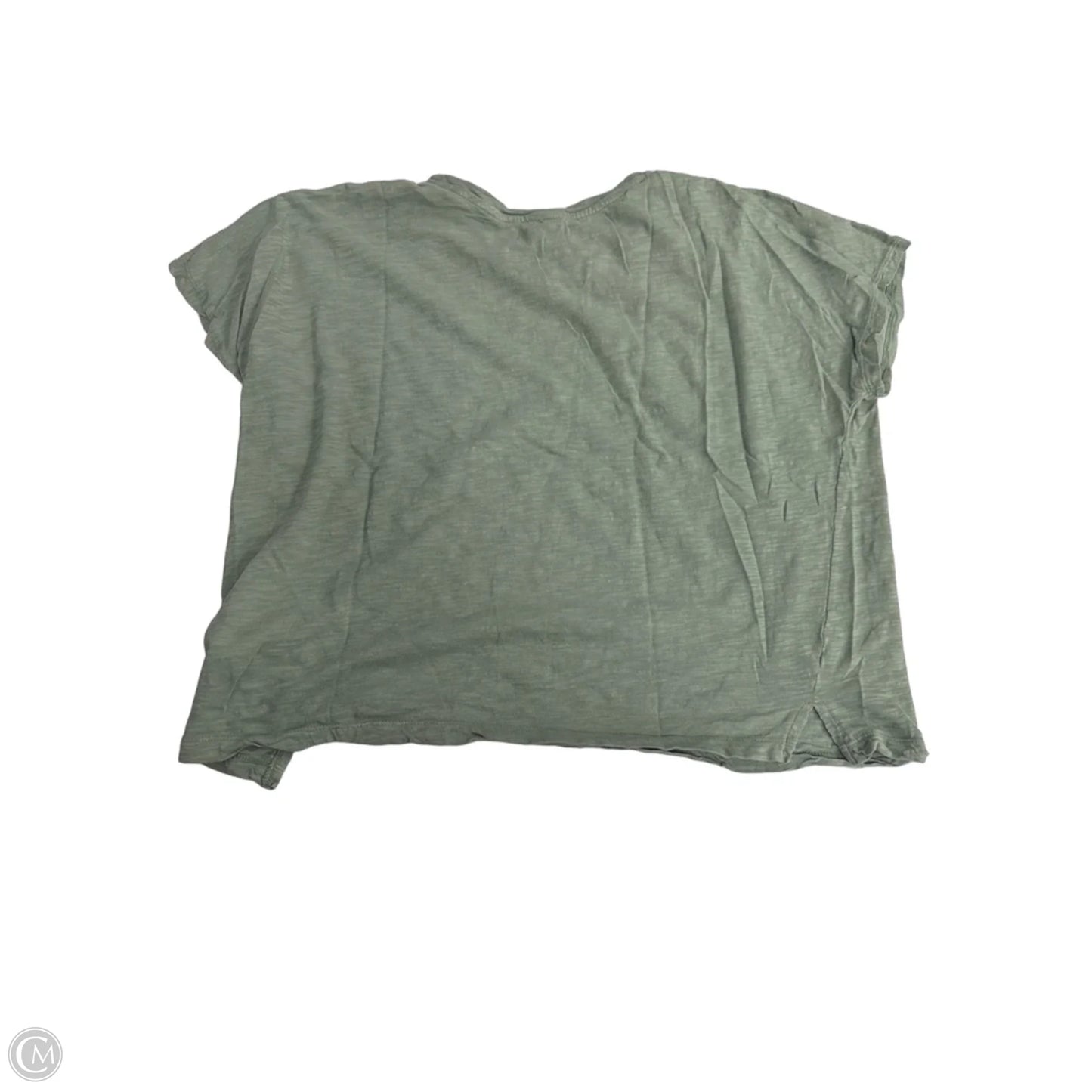 Top Short Sleeve Basic By Madewell In Green, Size: L