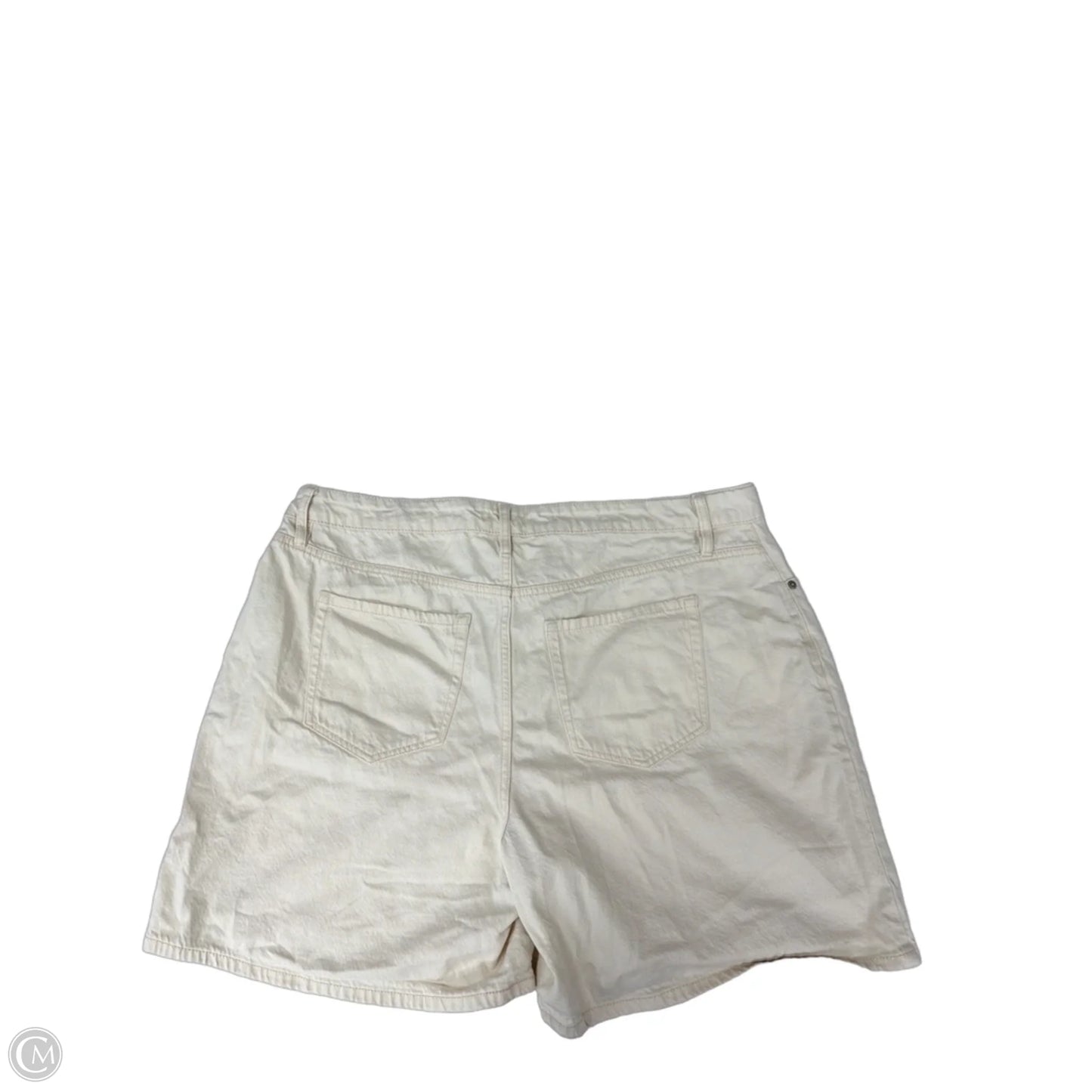 Shorts By Ava & Viv In Cream Denim, Size: 18
