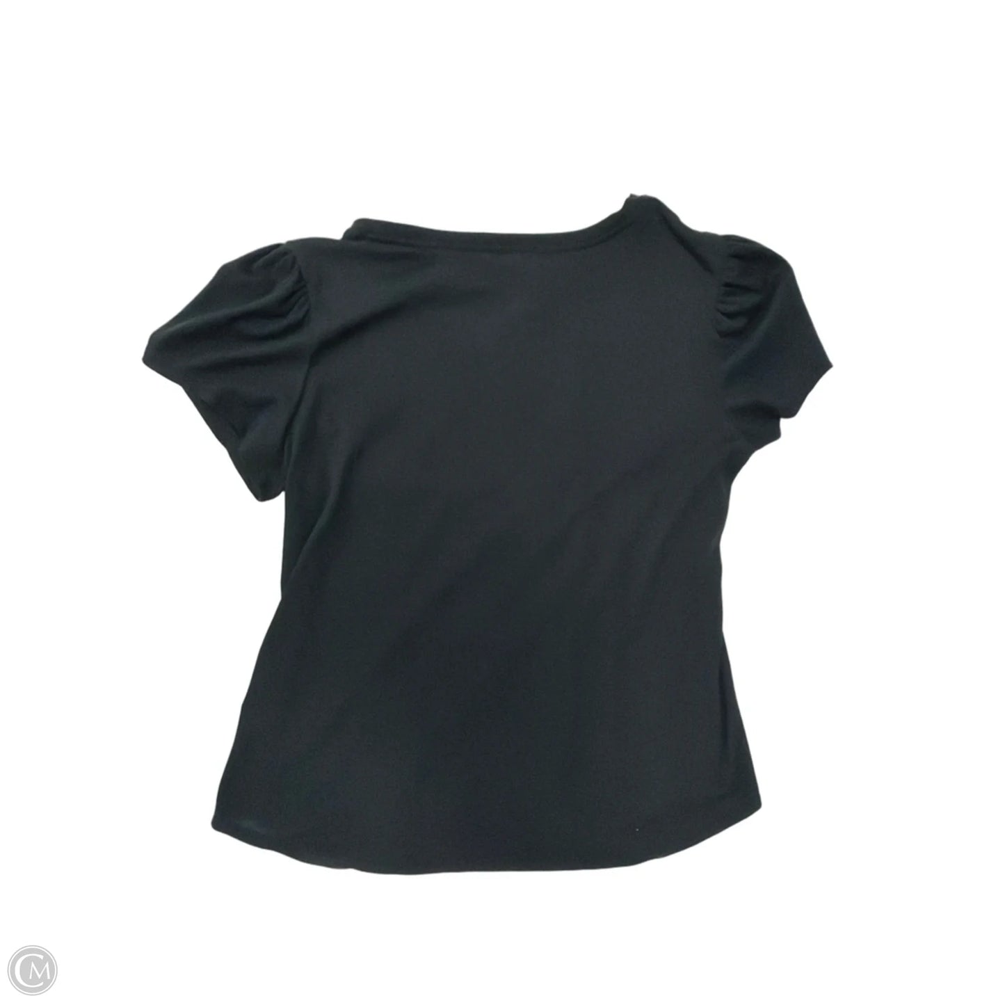 Top Short Sleeve By Ultra Flirt In Black, Size: 1x
