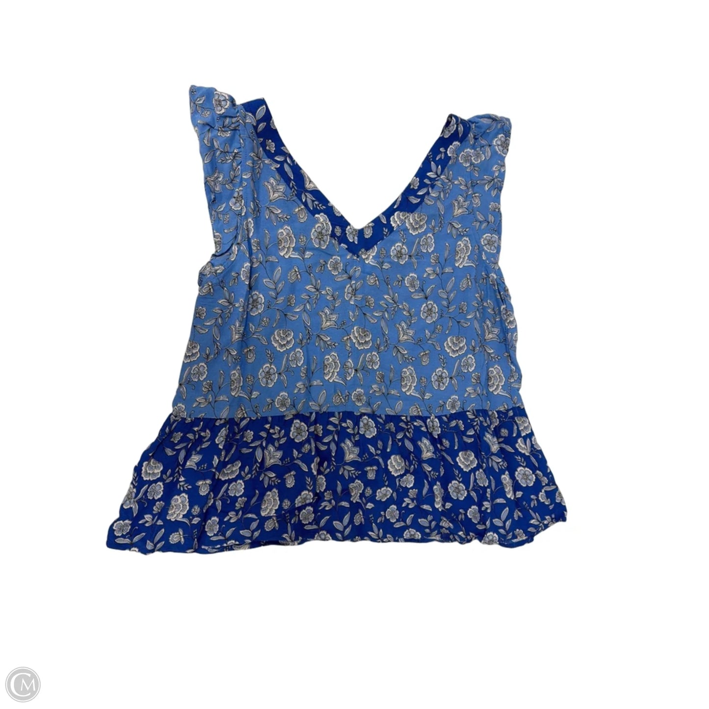 Top Sleeveless By Loft In Floral Print, Size: M