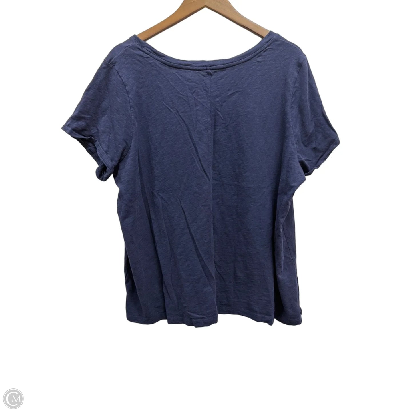 Top Short Sleeve Basic By Cynthia Rowley In Navy, Size: 2x