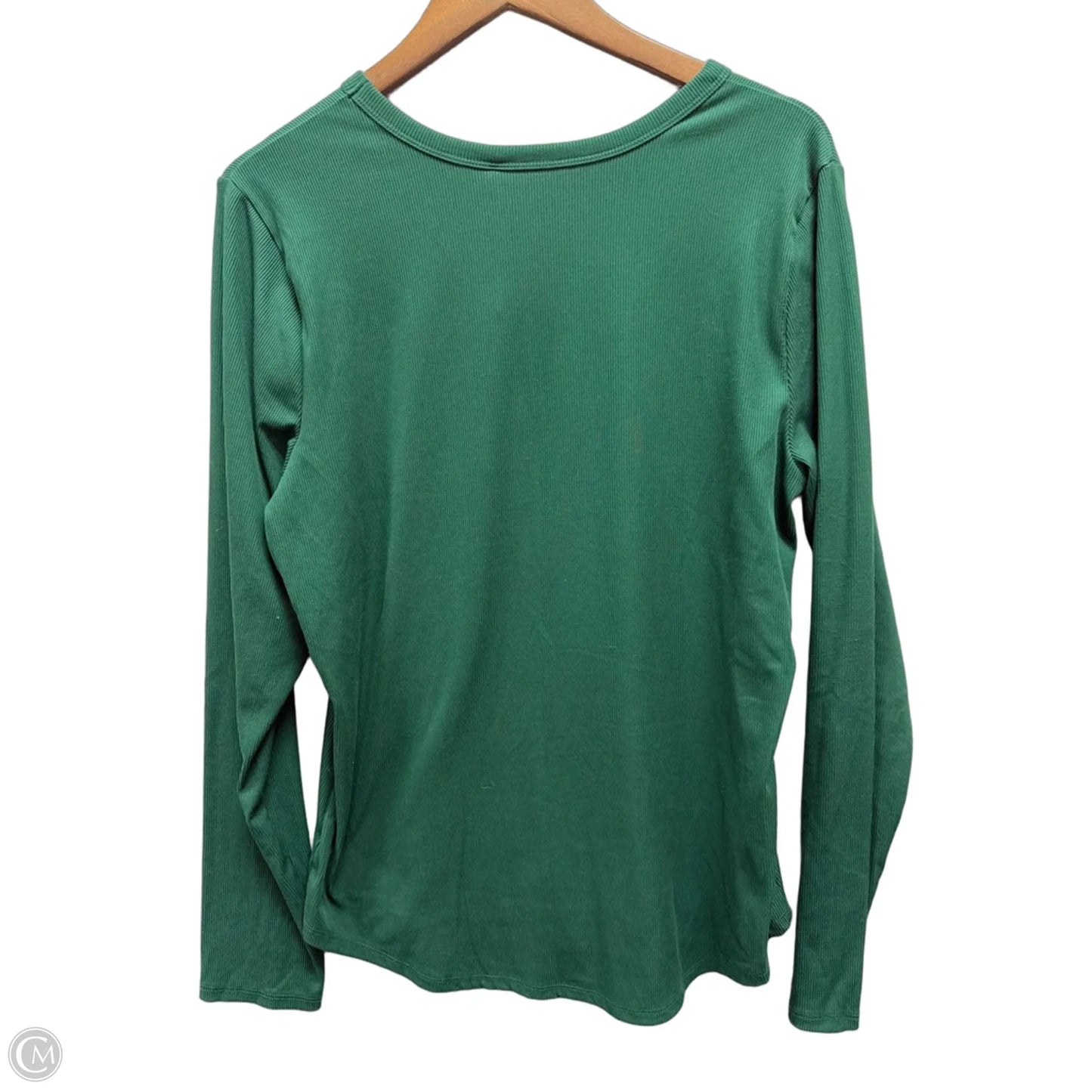 Top Long Sleeve By No Boundaries In Green, Size: 1x