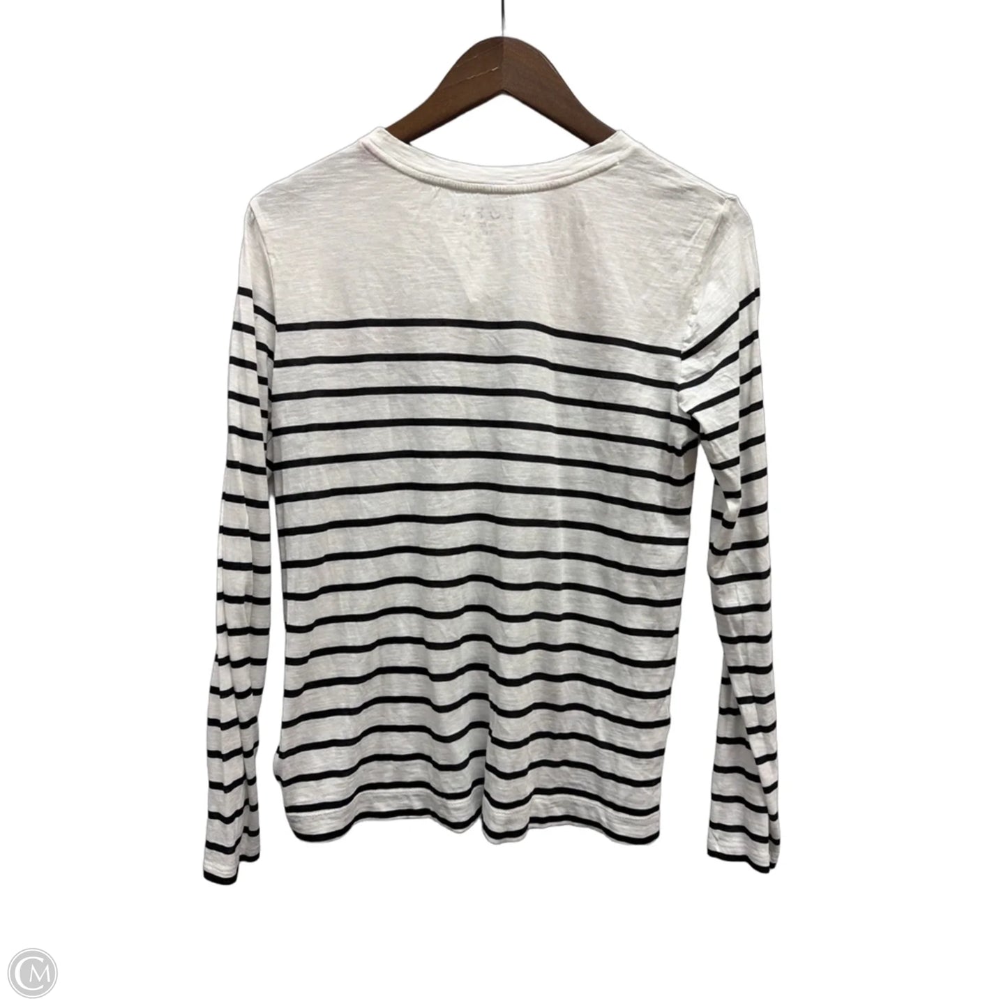 Top Long Sleeve By Loft In Striped Pattern, Size: M