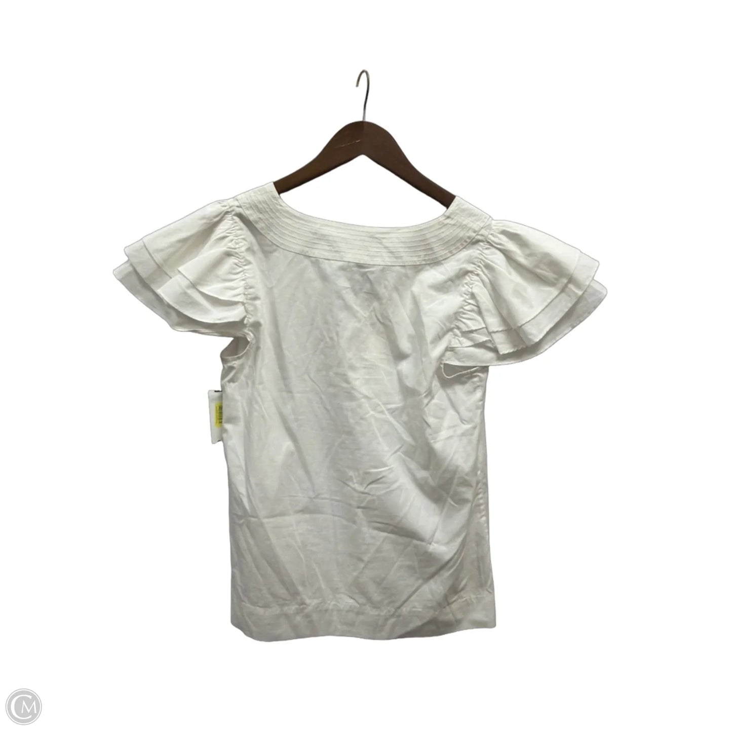 Top Short Sleeve By Trina By Trina Turk In White, Size: M