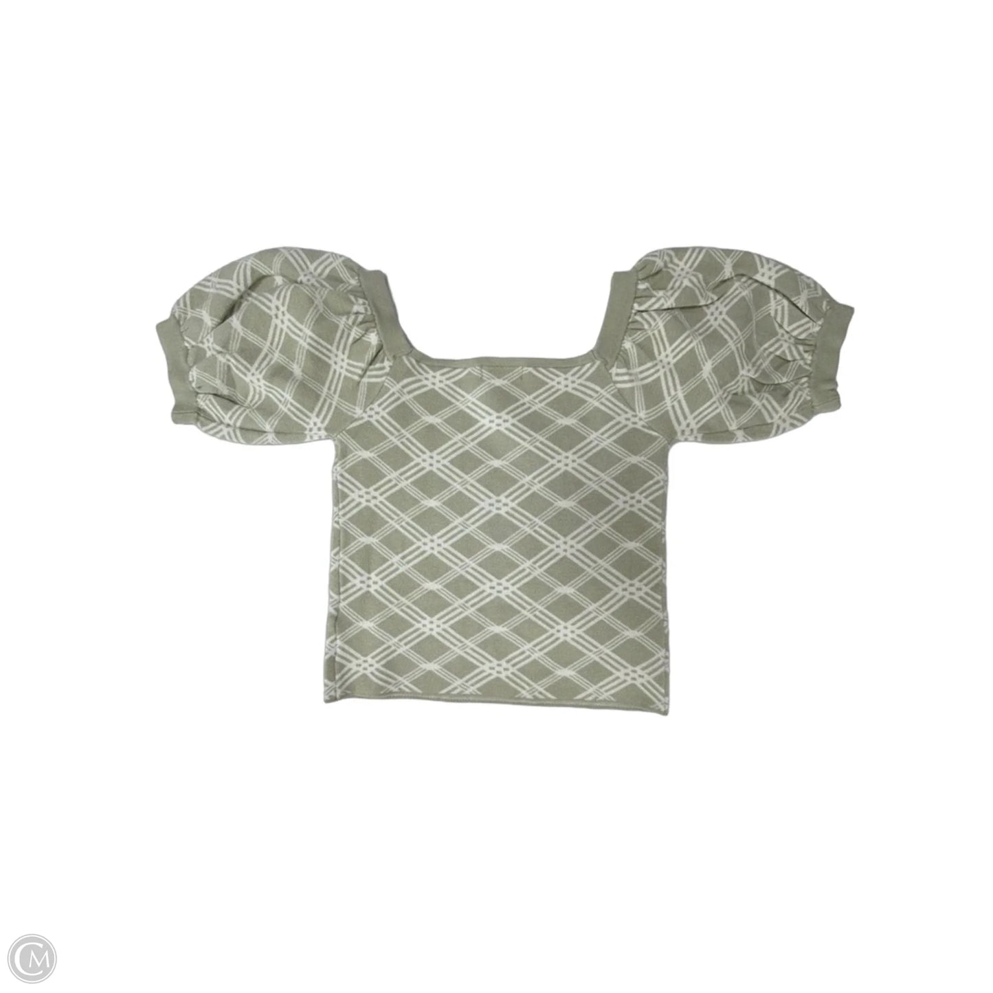Top Short Sleeve By Promesa In Green, Size: M