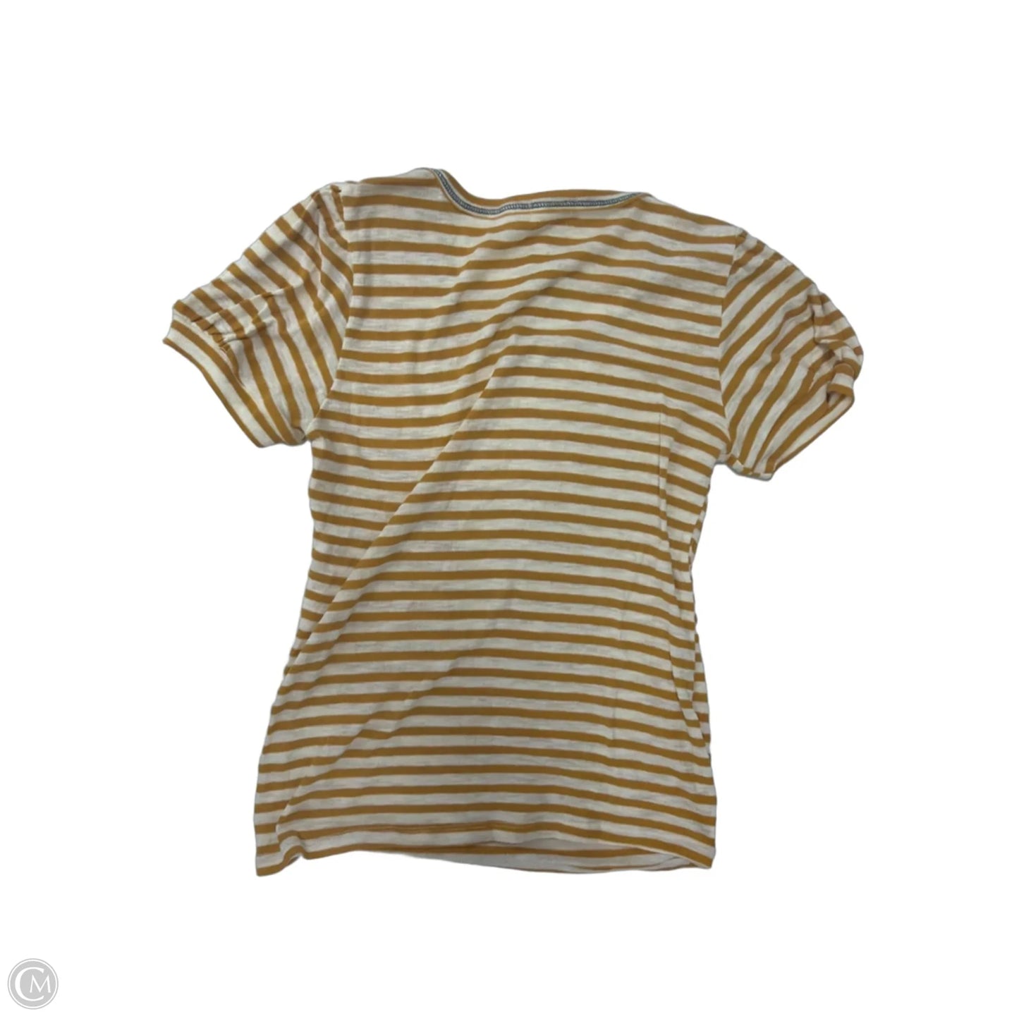 Top Short Sleeve By Hem & Thread In Striped Pattern, Size: S