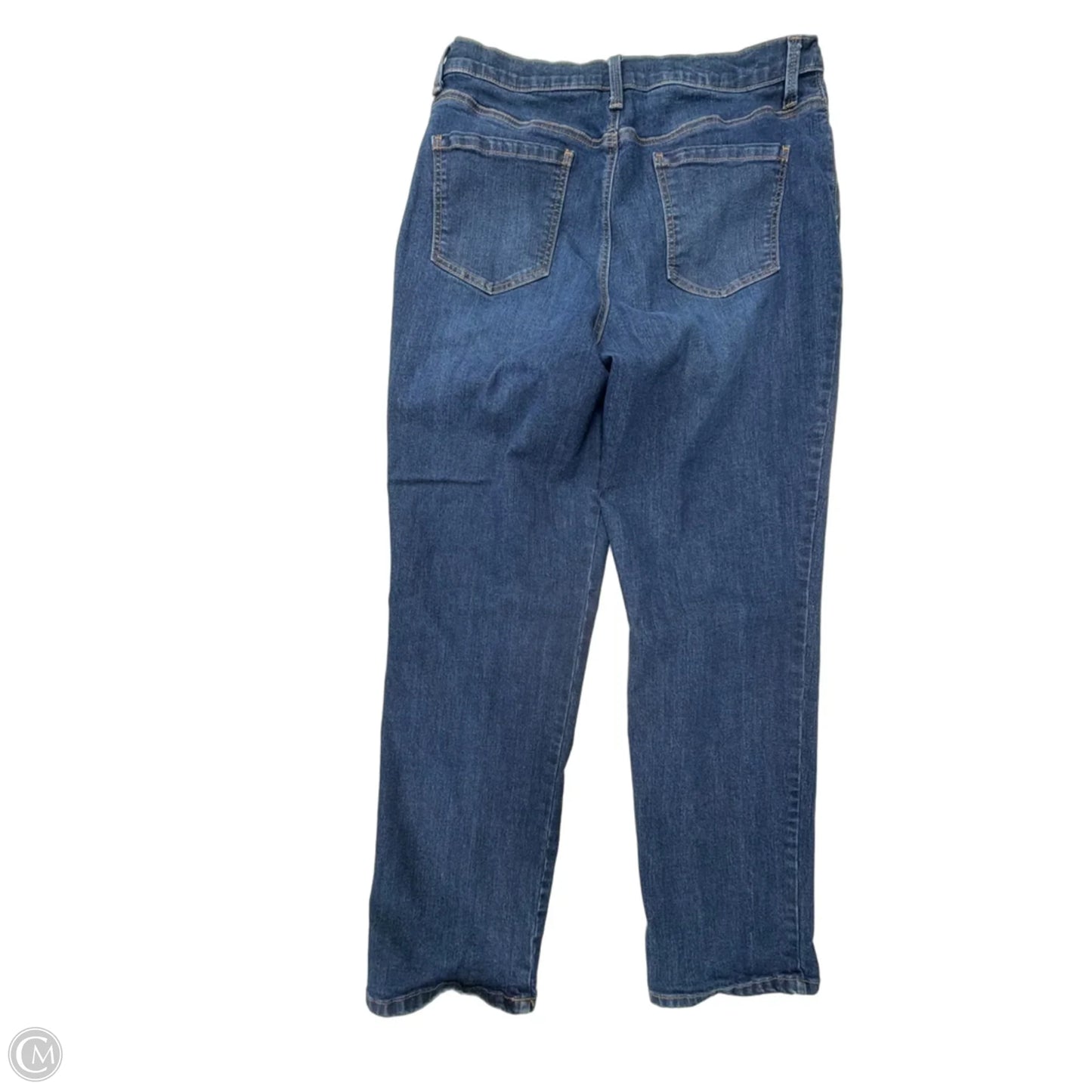 Jeans Straight By Gloria Vanderbilt In Blue Denim, Size: 16