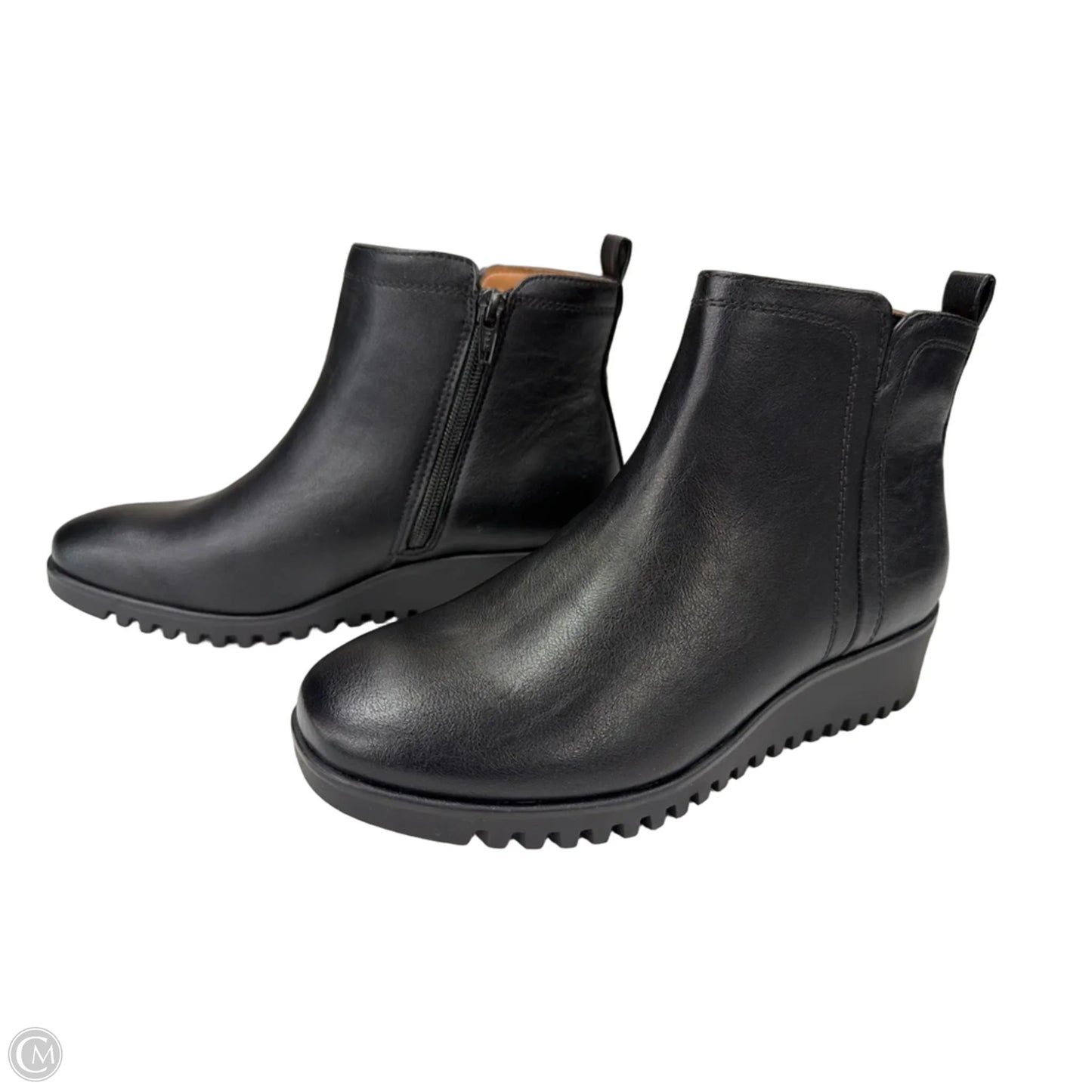 Boots Ankle Flats By Sofft In Black, Size: 6.5
