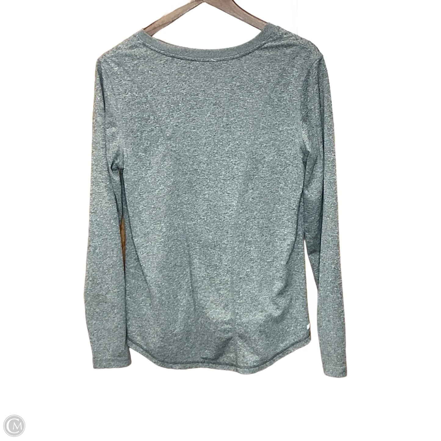 Athletic Top Long Sleeve Crewneck By Danskin In Grey, Size: L