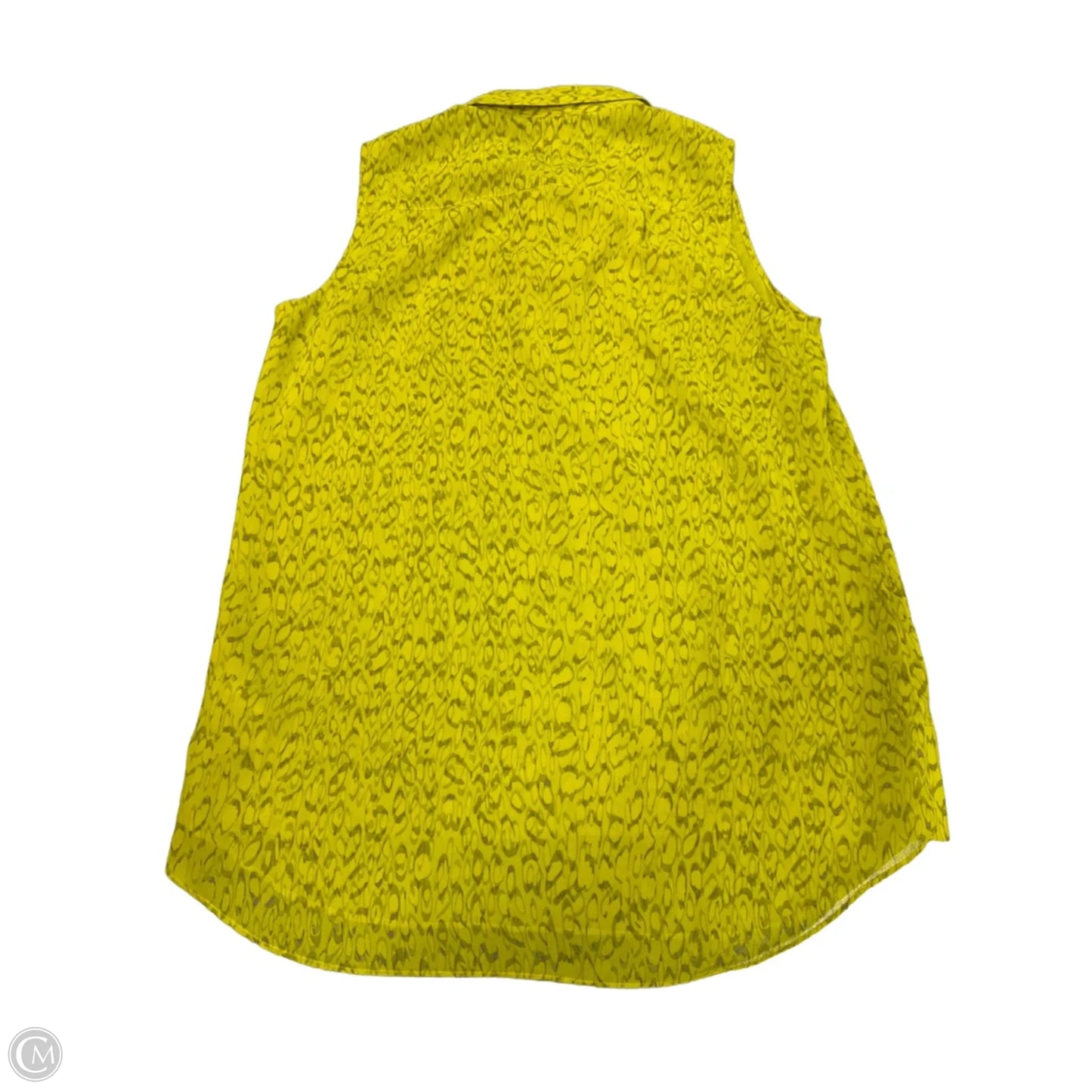 Top Sleeveless By Cabi In Yellow, Size: Xs